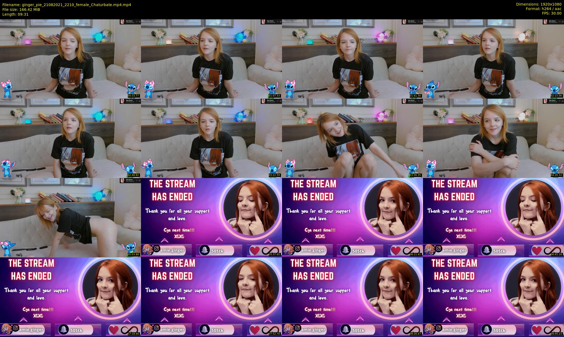ginger_pie — 10 minute Chaturbate female cam show recording, 1080p, Aug 21, 2021