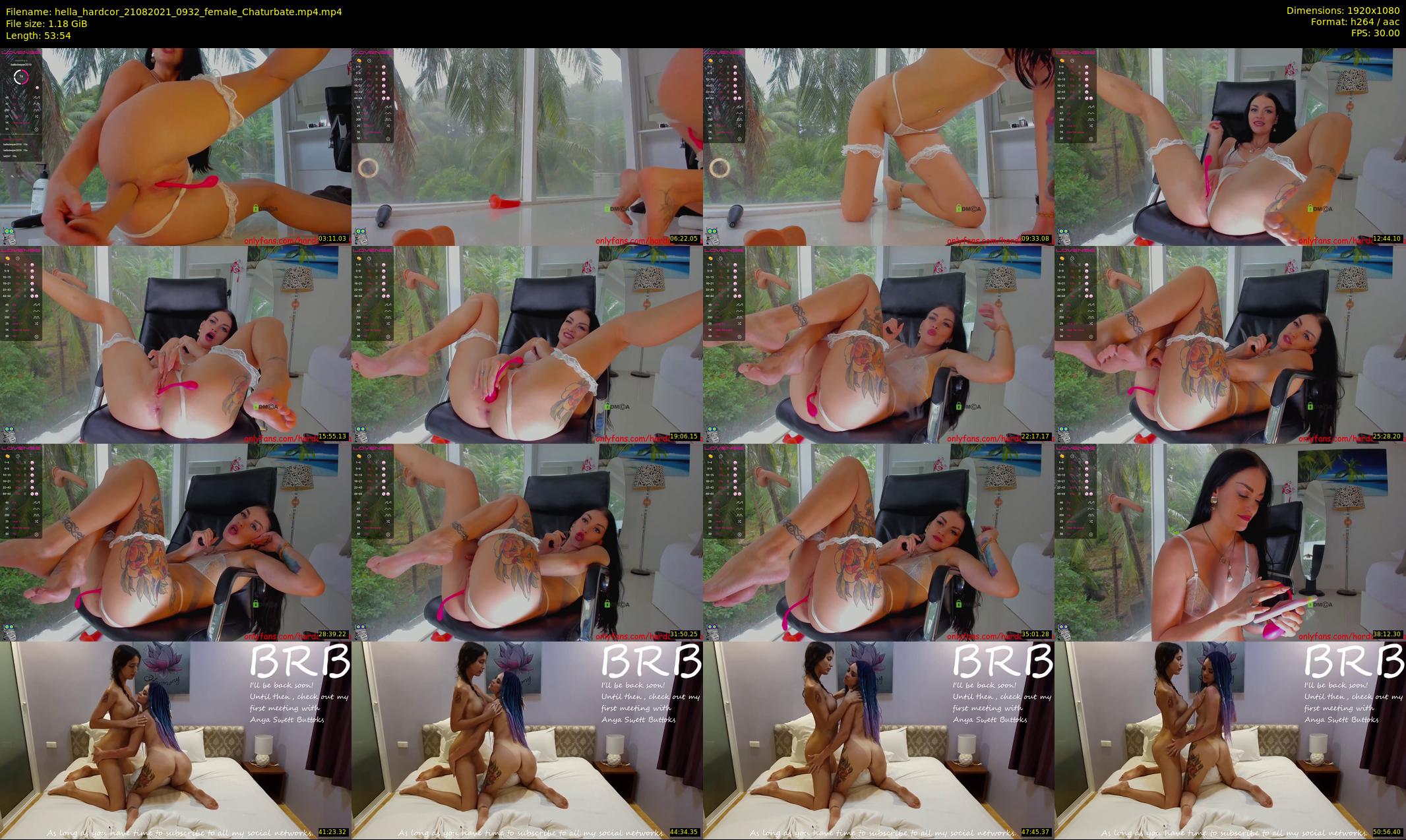 hella_hardcor — 54 minute Chaturbate female cam show recording, 1080p, Aug 21, 2021