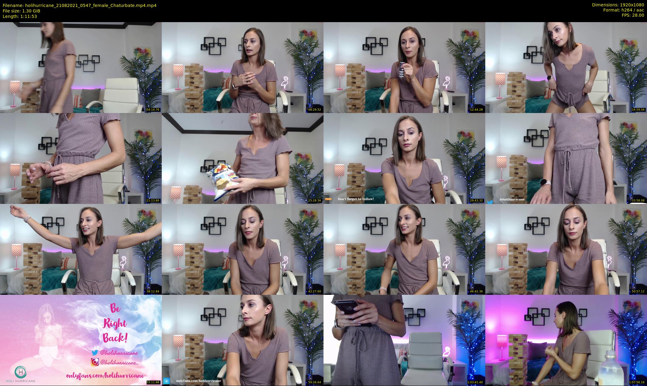 holihurricane — 72 minute Chaturbate female cam show recording, 1080p, Aug 21, 2021