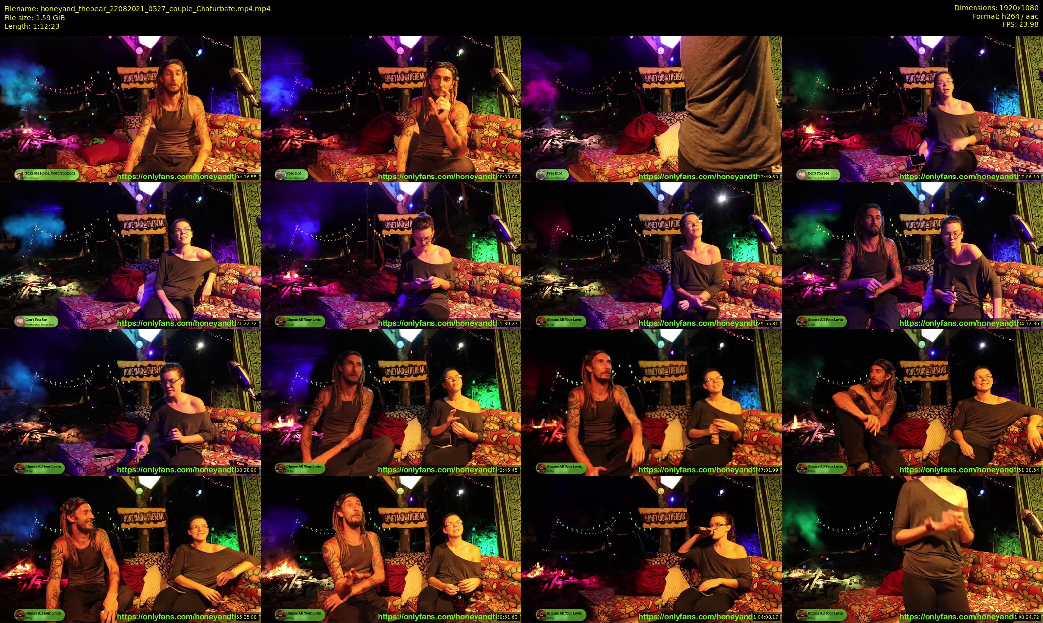 honeyand_thebear — 73 minute Chaturbate couple cam show recording, 1080p, Aug 22, 2021