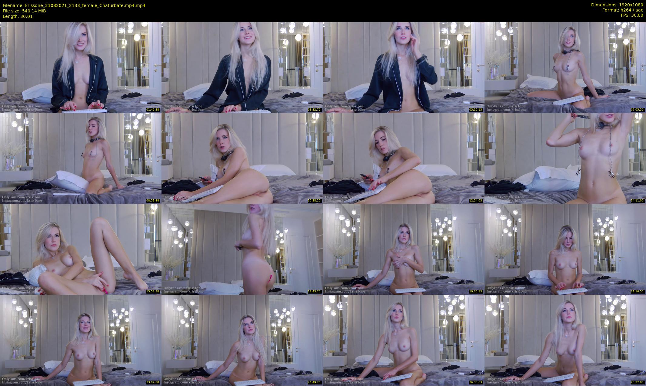 krissone — 31 minute Chaturbate female cam show recording, 1080p, Aug 21, 2021