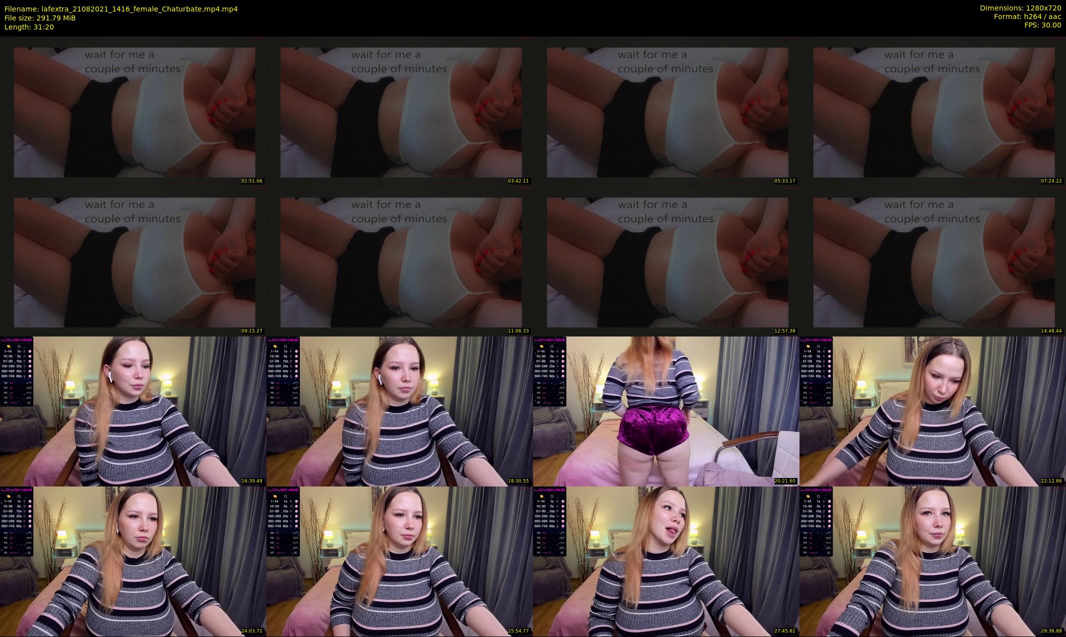 lafextra — 32 minute Chaturbate female cam show recording, 720p, Aug 21, 2021