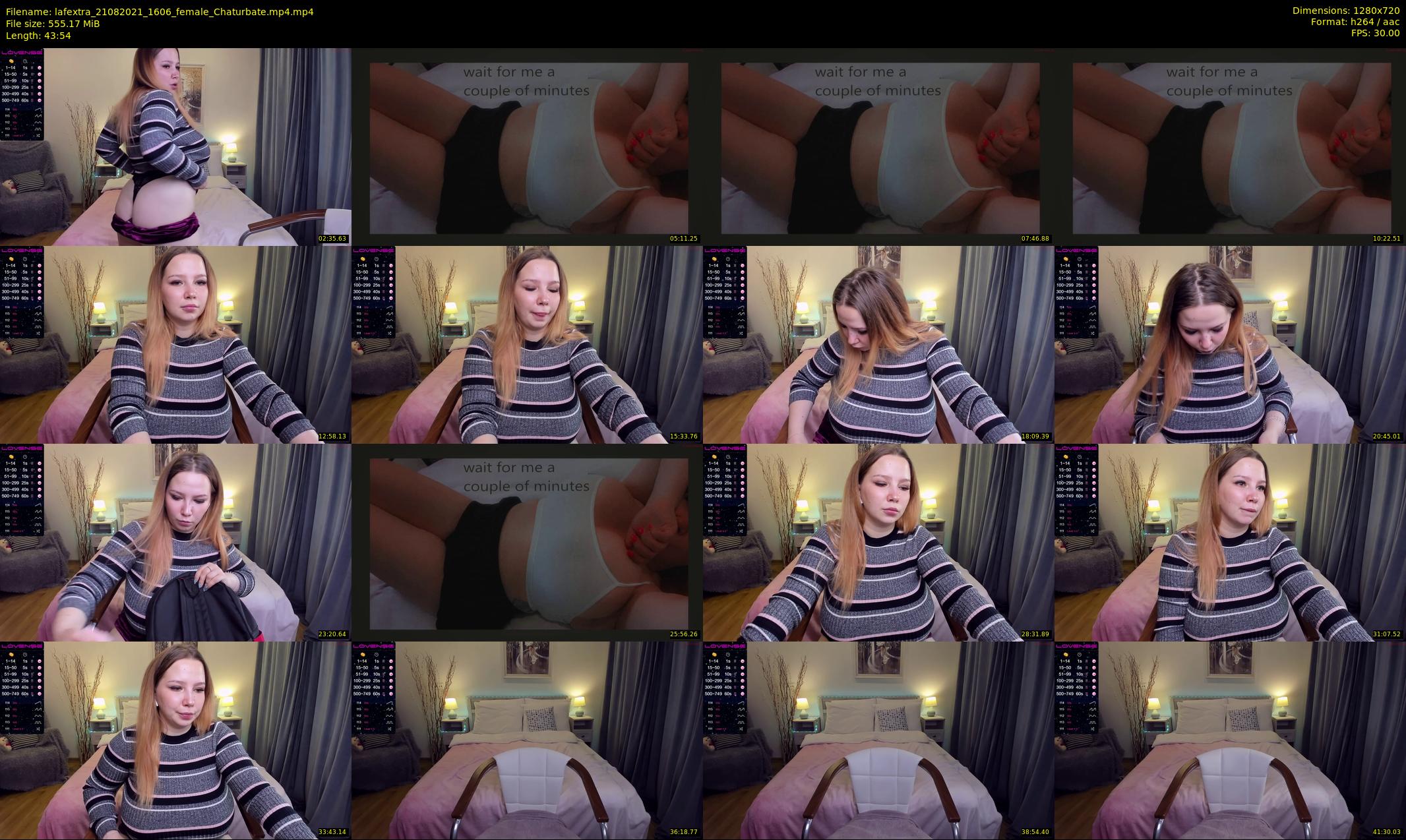 lafextra — 44 minute Chaturbate female cam show recording, 720p, Aug 21, 2021