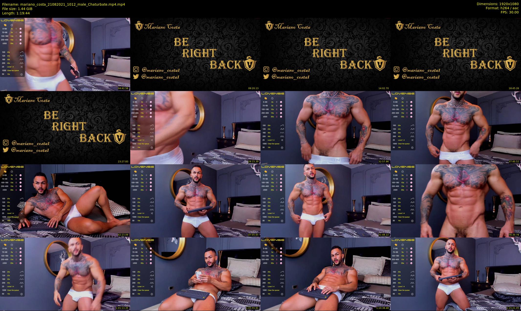 mariano_costa — 80 minute Chaturbate male cam show recording, 1080p, Aug 21, 2021