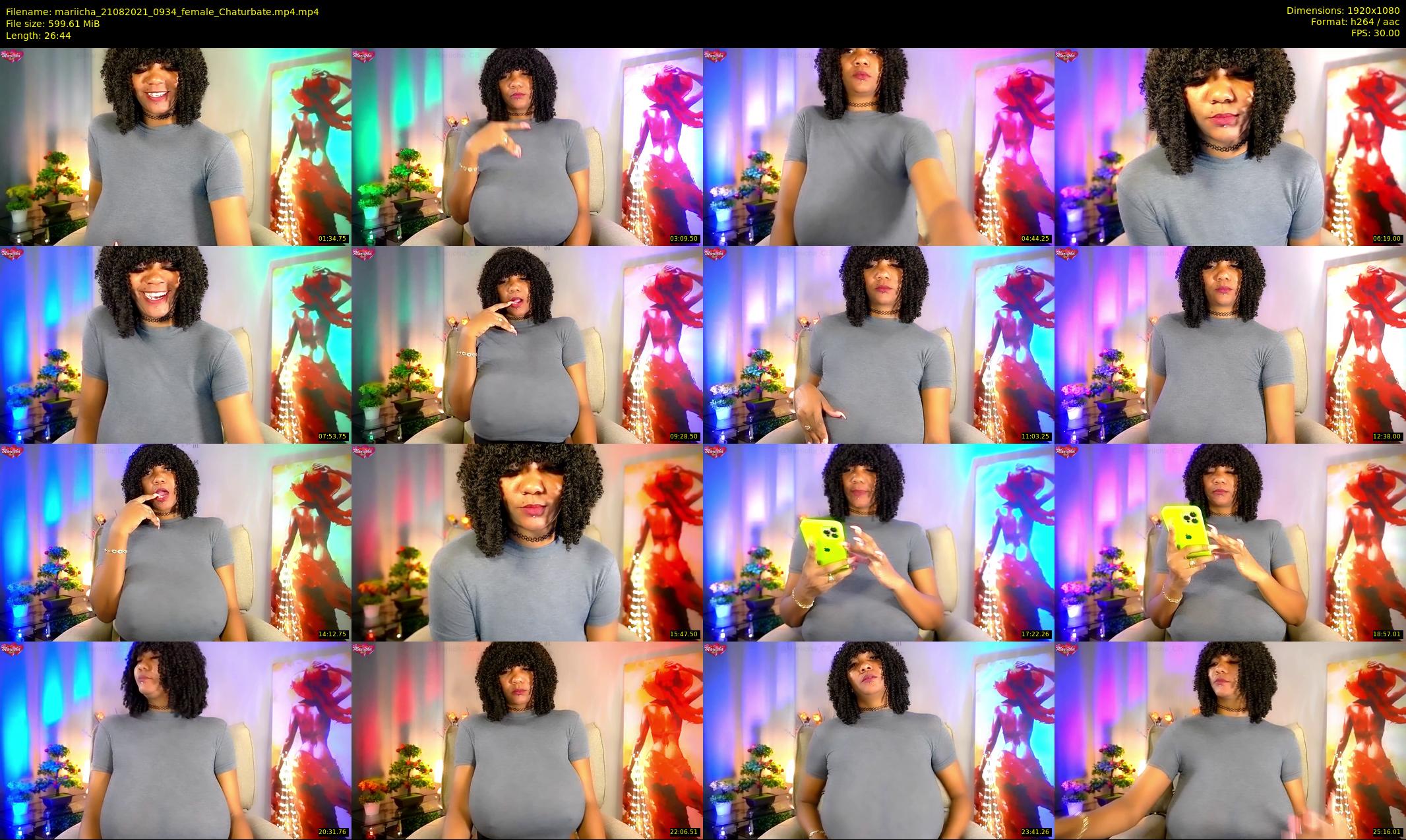 mariicha — 27 minute Chaturbate female cam show recording, 1080p, Aug 21, 2021