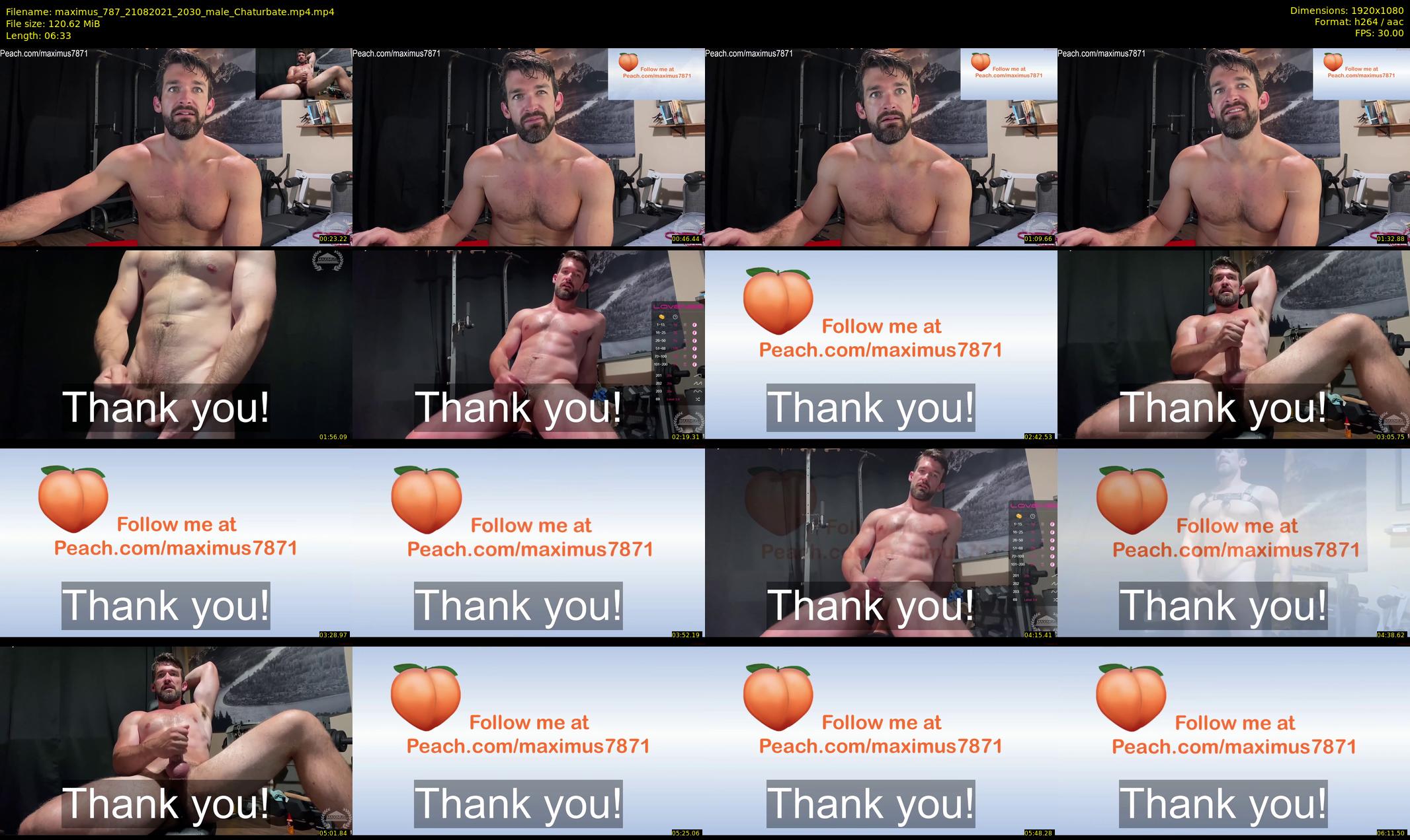 maximus_787 — 7 minute Chaturbate male cam show recording, 1080p, Aug 21, 2021