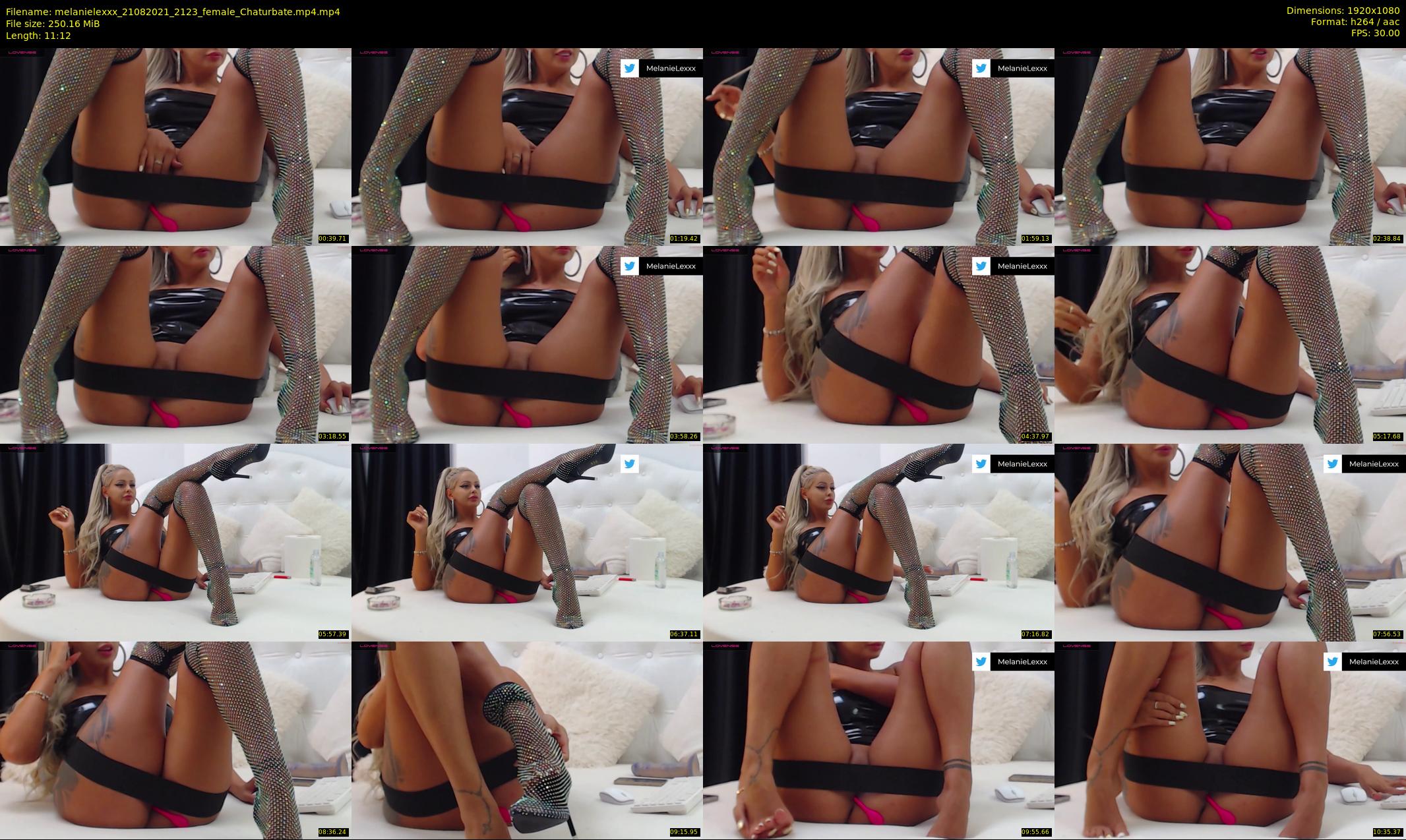 melanielexxx — 12 minute Chaturbate female cam show recording, 1080p, Aug 21, 2021