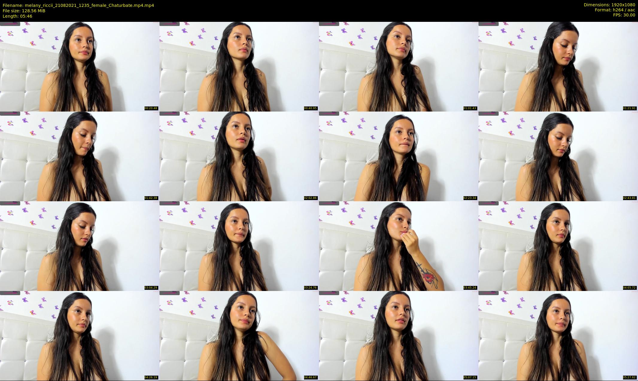 melany_riccii — 6 minute Chaturbate female cam show recording, 1080p, Aug 21, 2021