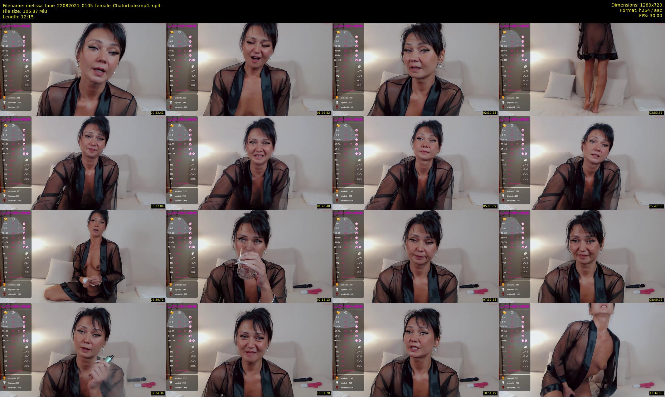 melissa_fane — 13 minute Chaturbate female cam show recording, 720p, Aug 22, 2021