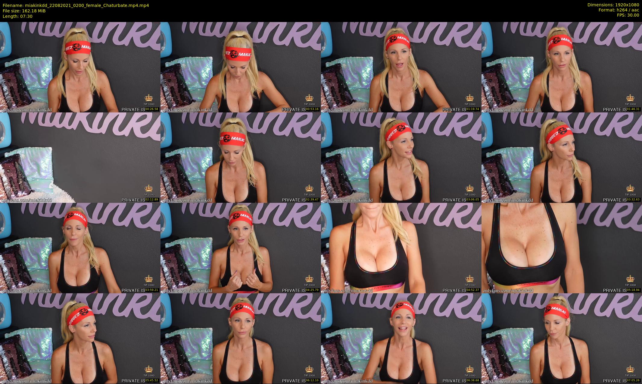 miakinkdd — 8 minute Chaturbate female cam show recording, 1080p, Aug 22, 2021