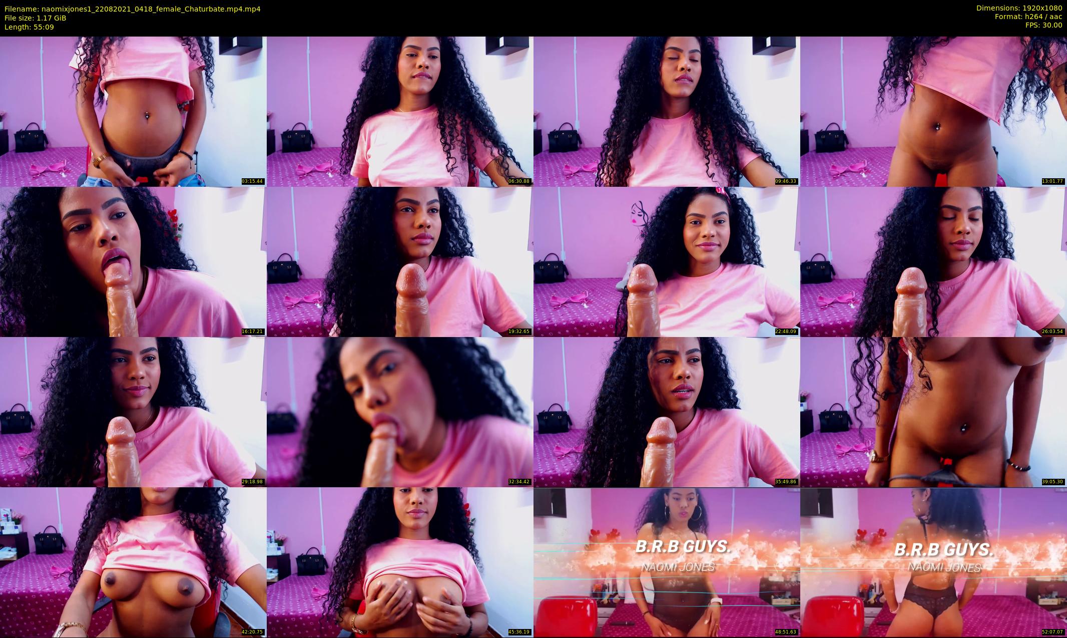 naomixjones1 — 56 minute Chaturbate female cam show recording, 1080p, Aug 22, 2021