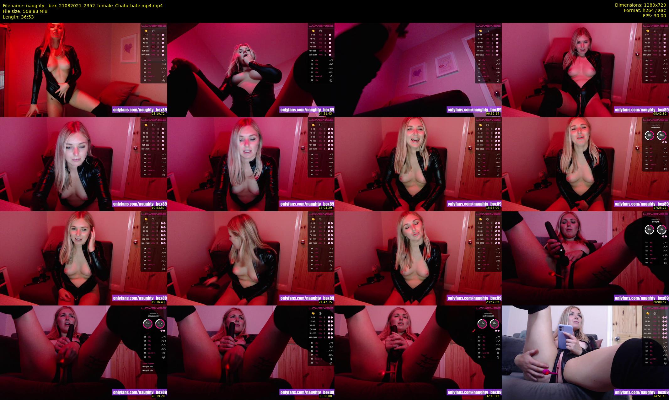 naughty__bex — 37 minute Chaturbate female cam show recording, 720p, Aug 21, 2021