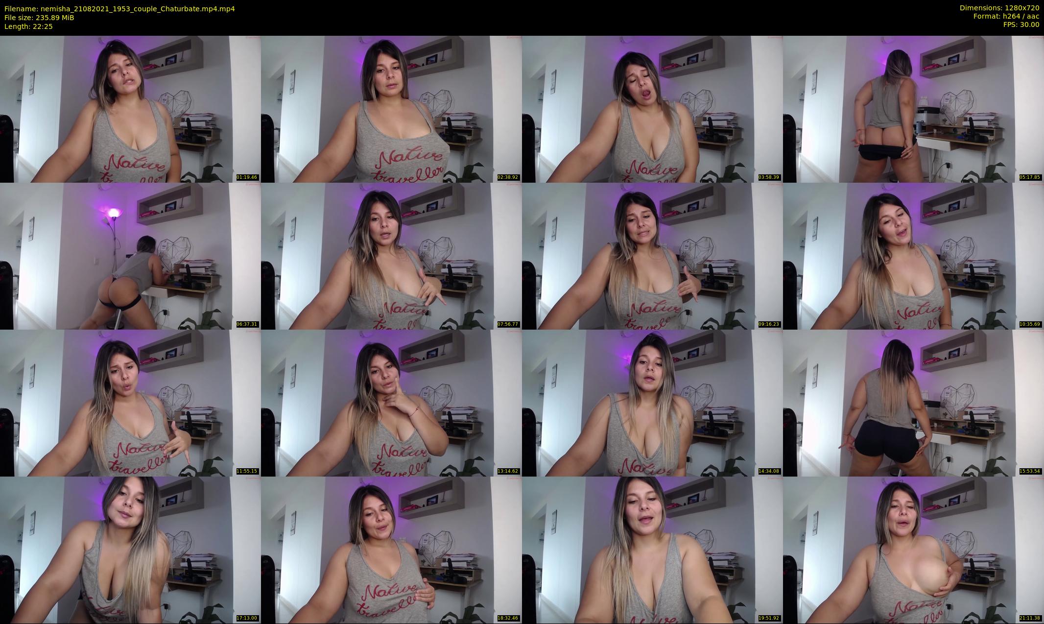 nemisha — 23 minute Chaturbate female cam show recording, 720p, Aug 21, 2021