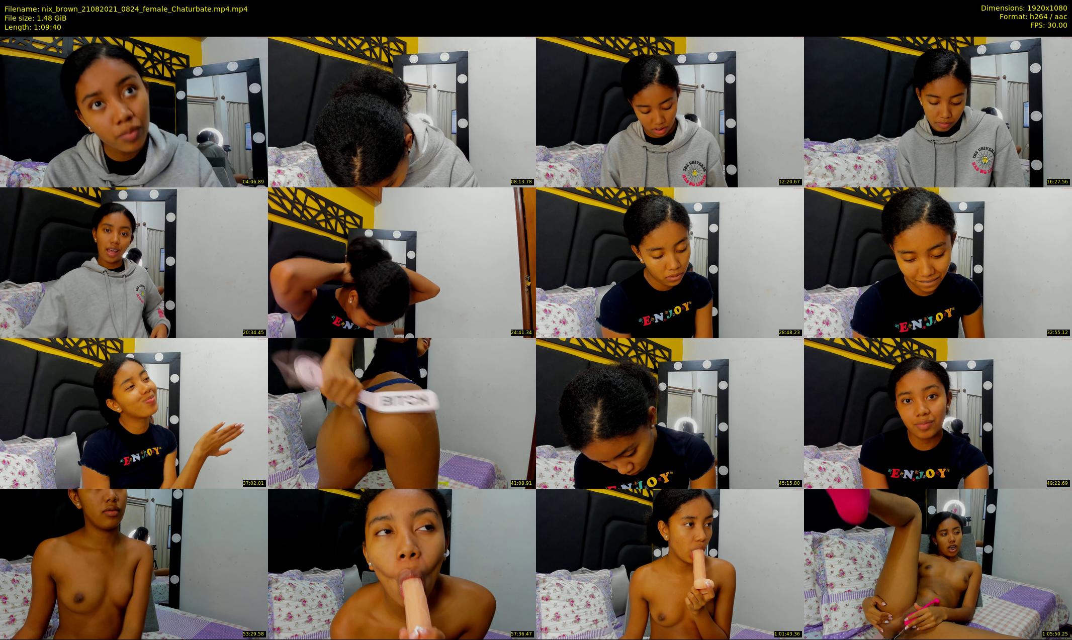nix_brown — 70 minute Chaturbate female cam show recording, 1080p, Aug 21, 2021