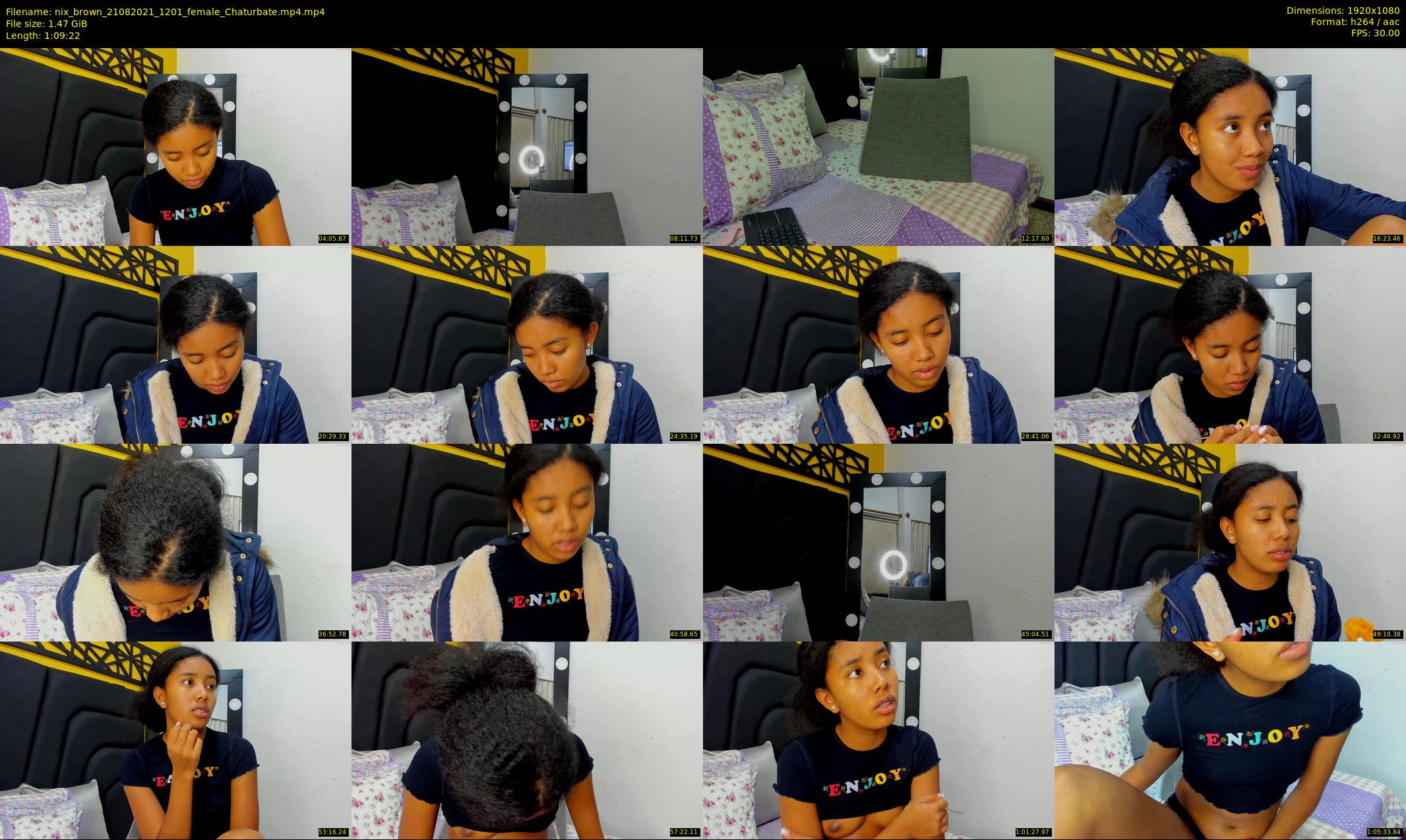 nix_brown — 70 minute Chaturbate female cam show recording, 1080p, Aug 21, 2021