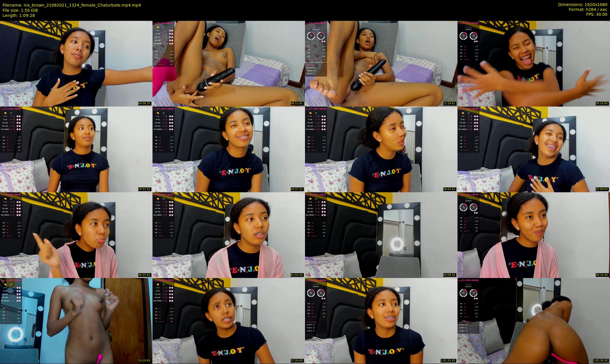 nix_brown — 70 minute Chaturbate female cam show recording, 1080p, Aug 21, 2021