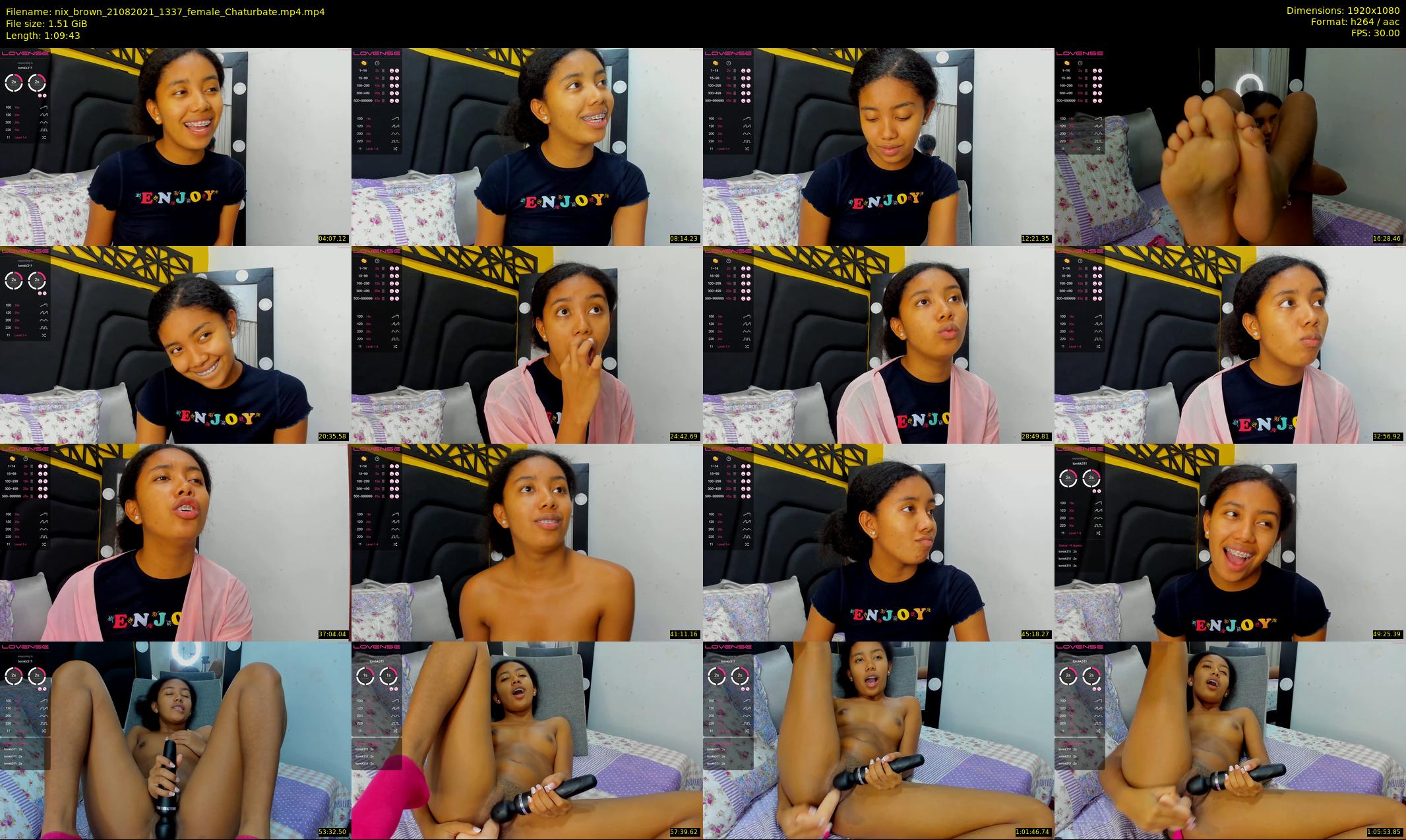 nix_brown — 70 minute Chaturbate female cam show recording, 1080p, Aug 21, 2021