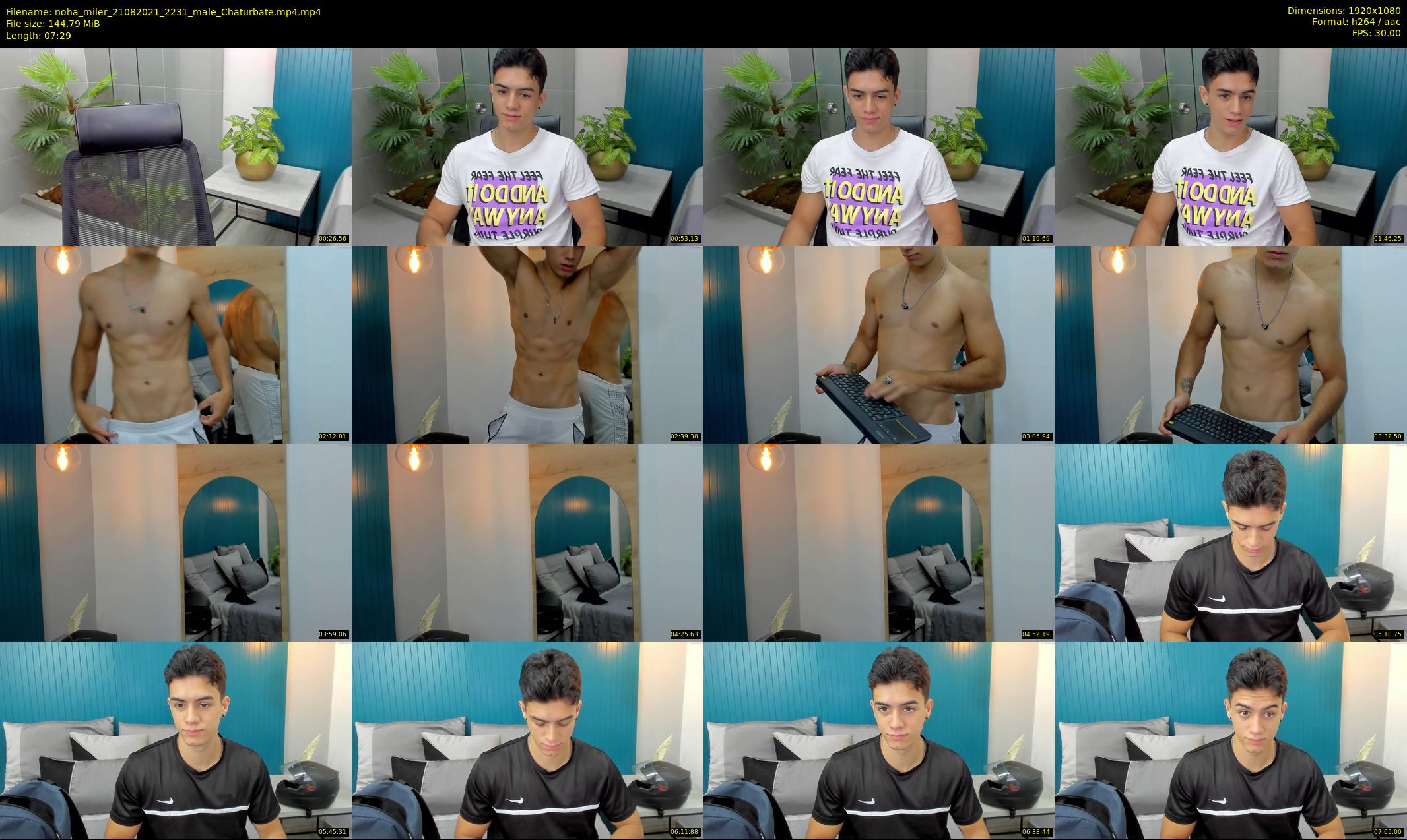 noha_miler — 8 minute Chaturbate male cam show recording, 1080p, Aug 21, 2021