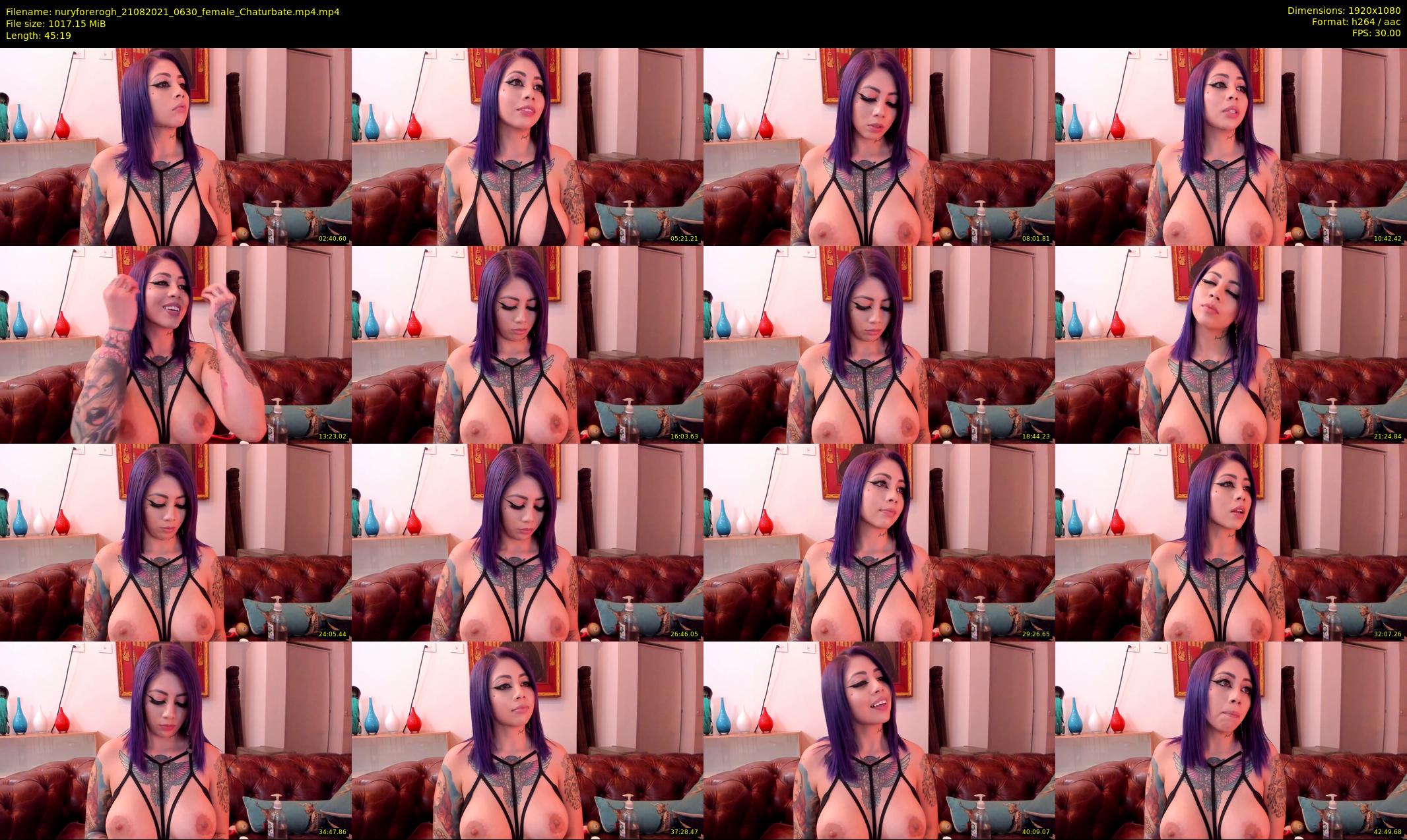 nuryforerogh — 46 minute Chaturbate female cam show recording, 1080p, Aug 21, 2021