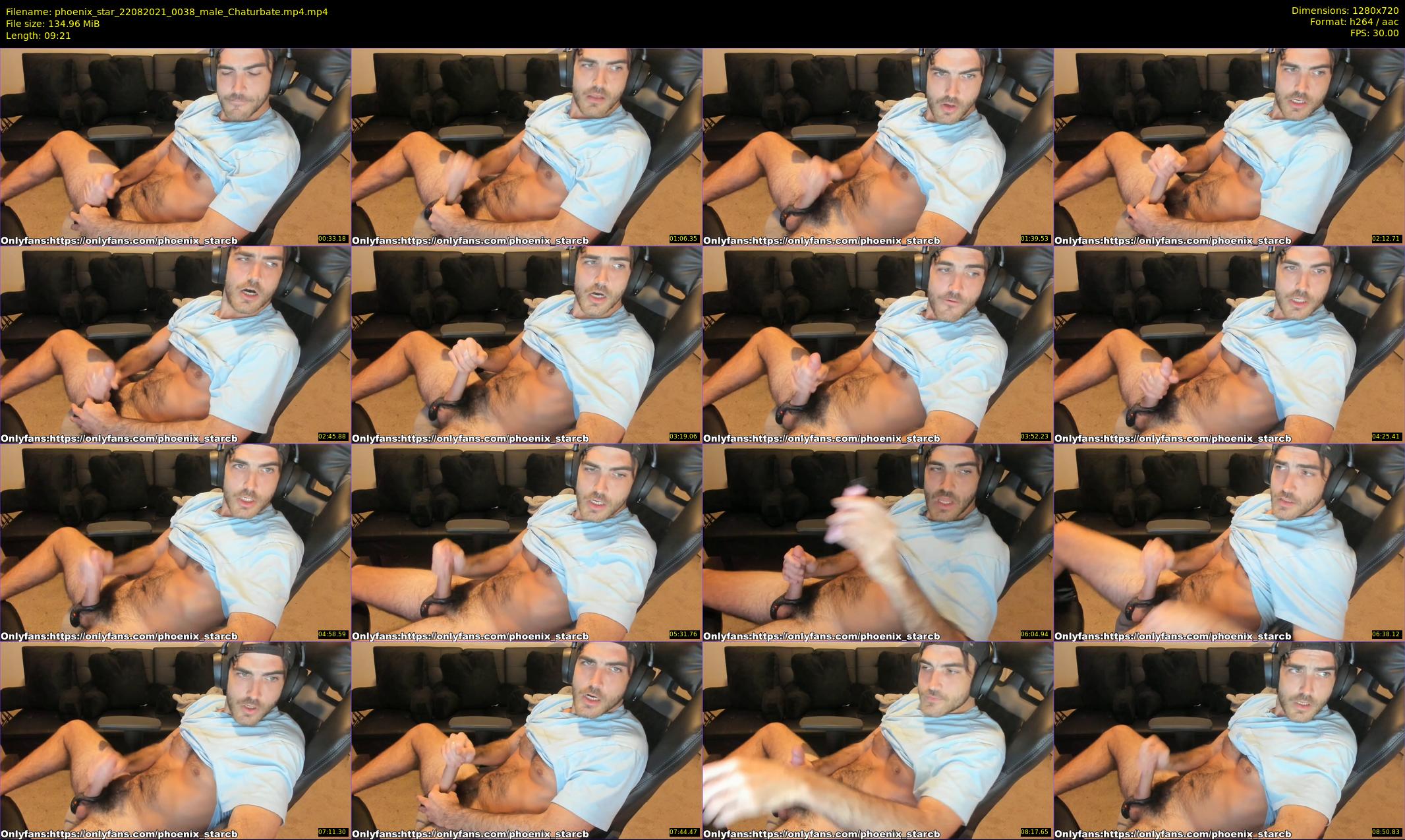 phoenix_star — 10 minute Chaturbate male cam show recording, 720p, Aug 22, 2021