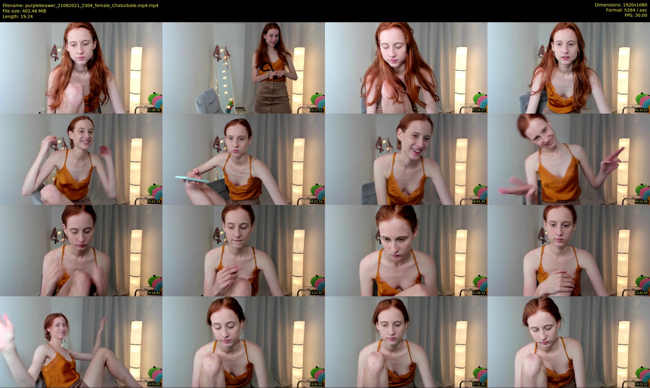 purplebeawer — 20 minute Chaturbate female cam show recording, 1080p, Aug 21, 2021