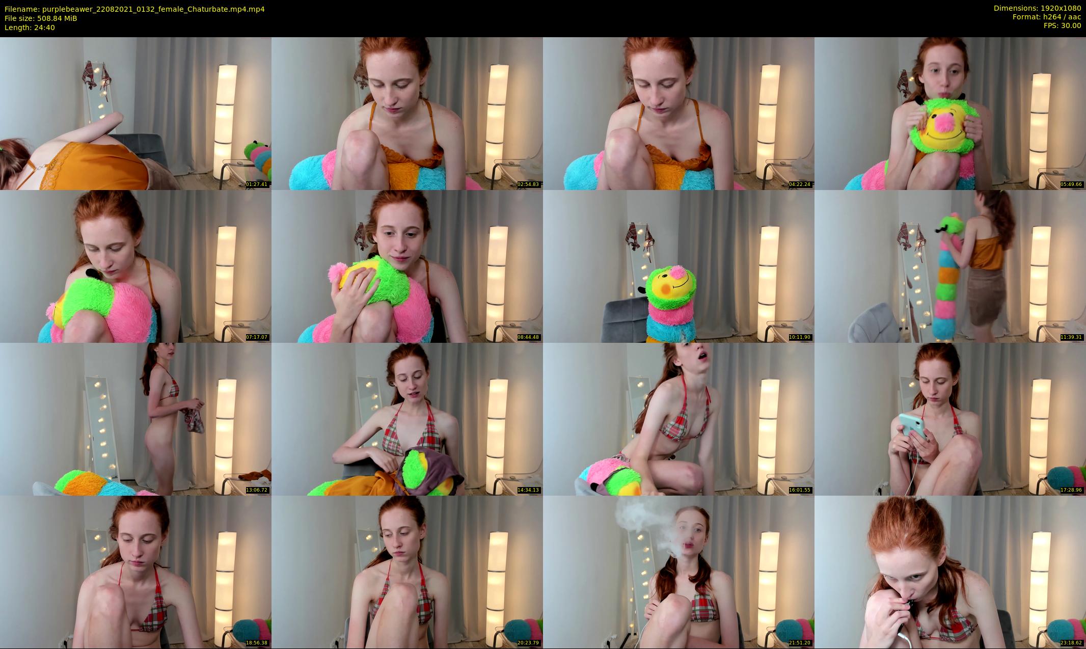 purplebeawer — 25 minute Chaturbate female cam show recording, 1080p, Aug 22, 2021