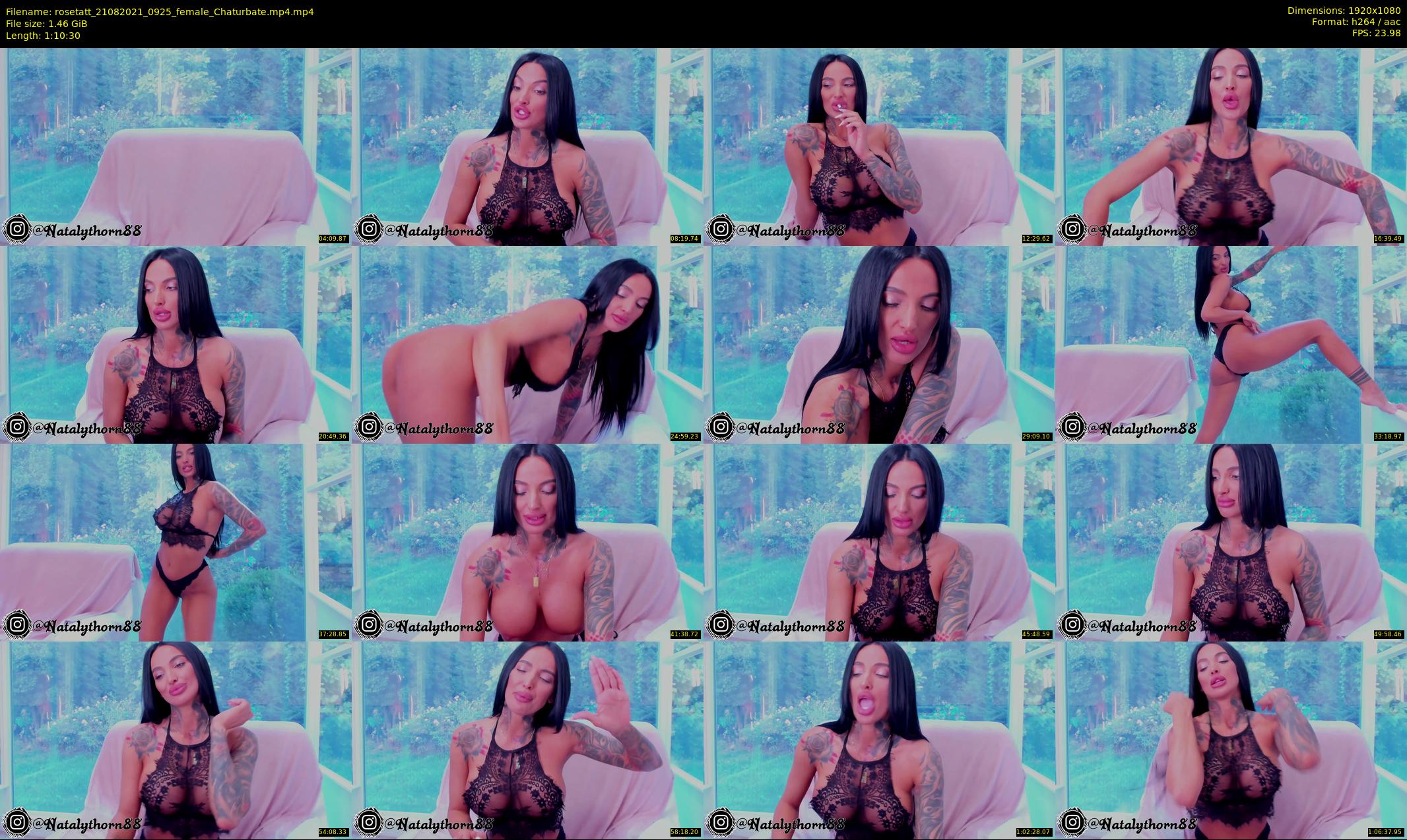 rosetatt — 71 minute Chaturbate female cam show recording, 1080p, Aug 21, 2021