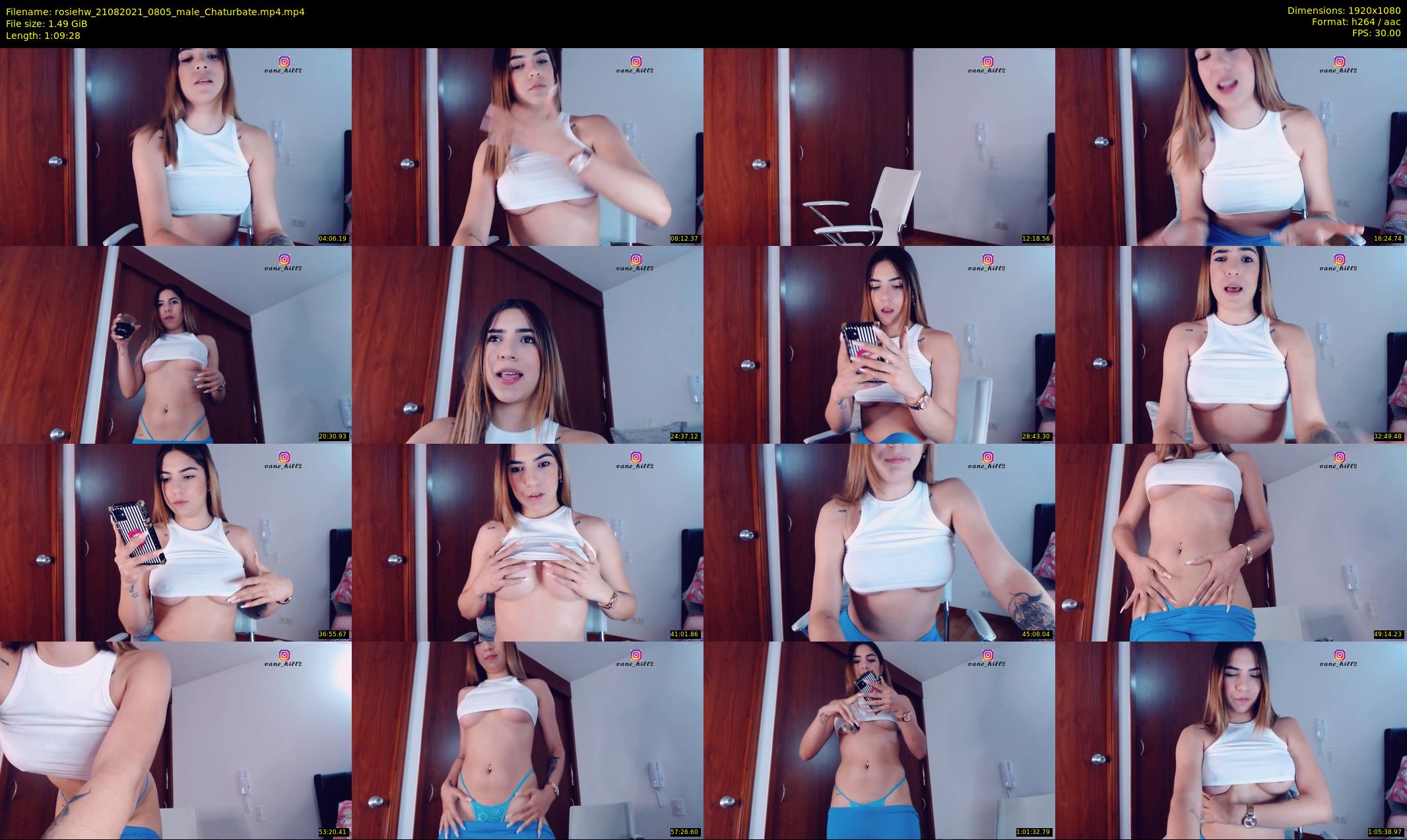rosiehw — 70 minute Chaturbate couple cam show recording, 1080p, Aug 21, 2021
