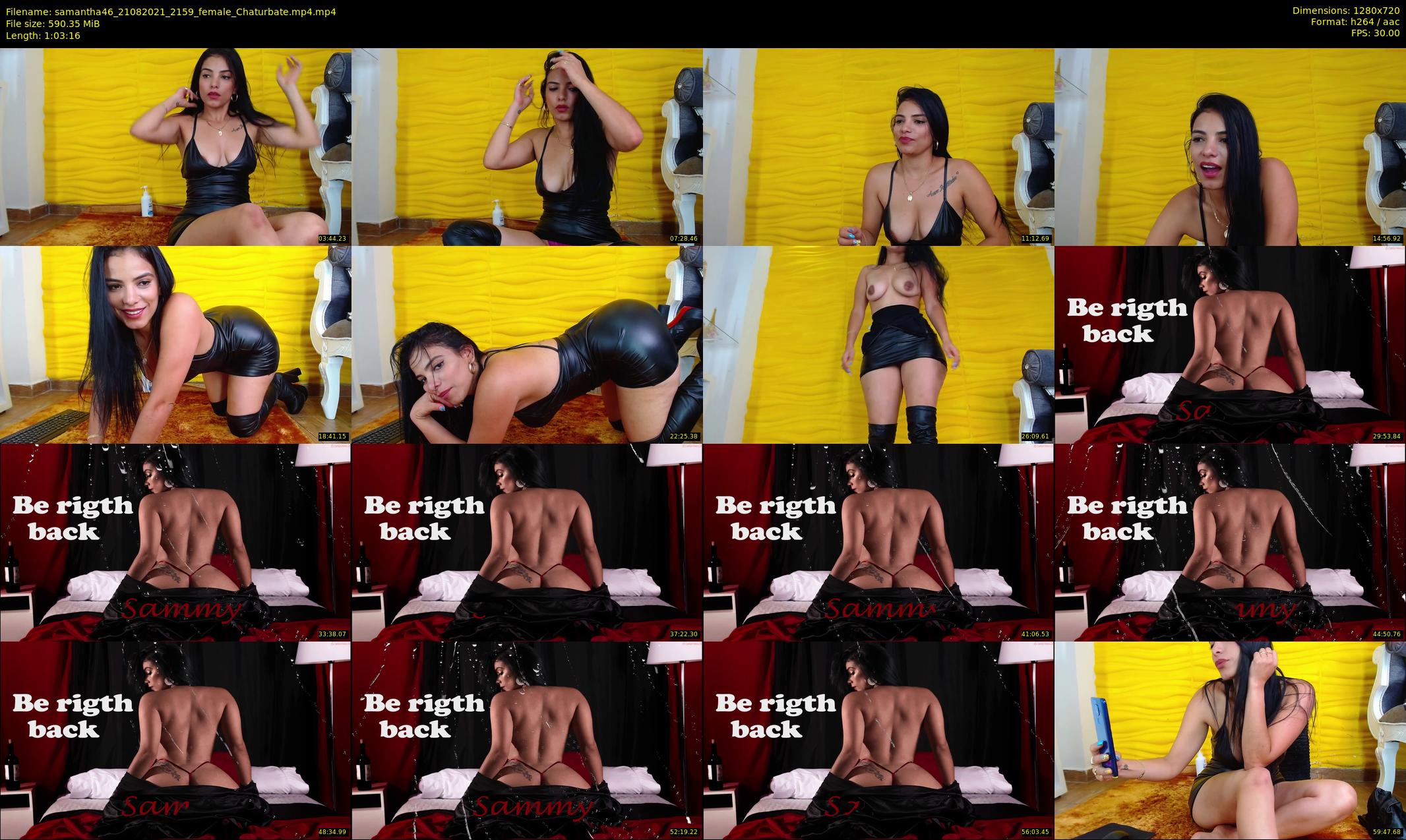 samantha46 — 64 minute Chaturbate female cam show recording, 720p, Aug 21, 2021