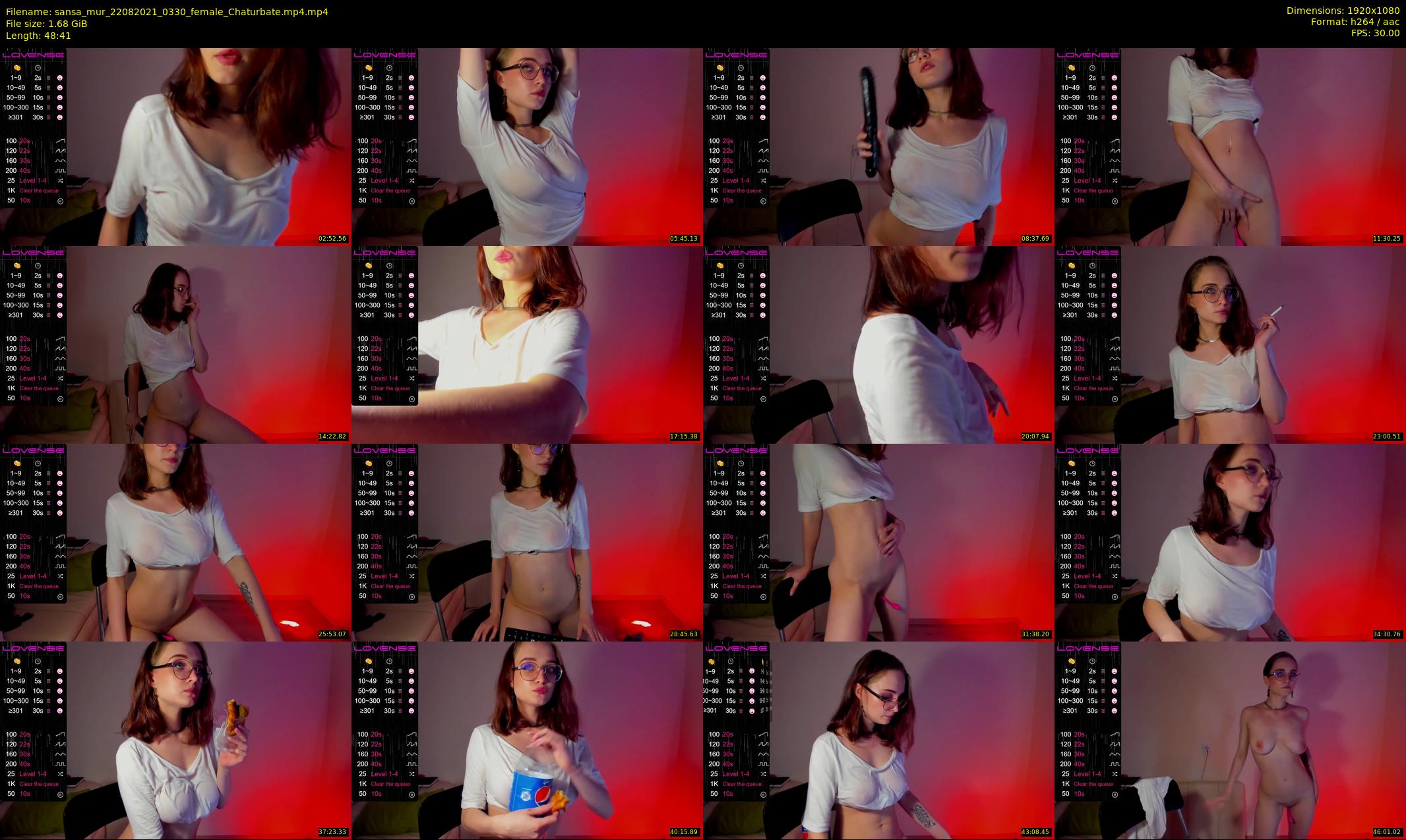sansa_mur — 49 minute Chaturbate female cam show recording, 1080p, Aug 22, 2021