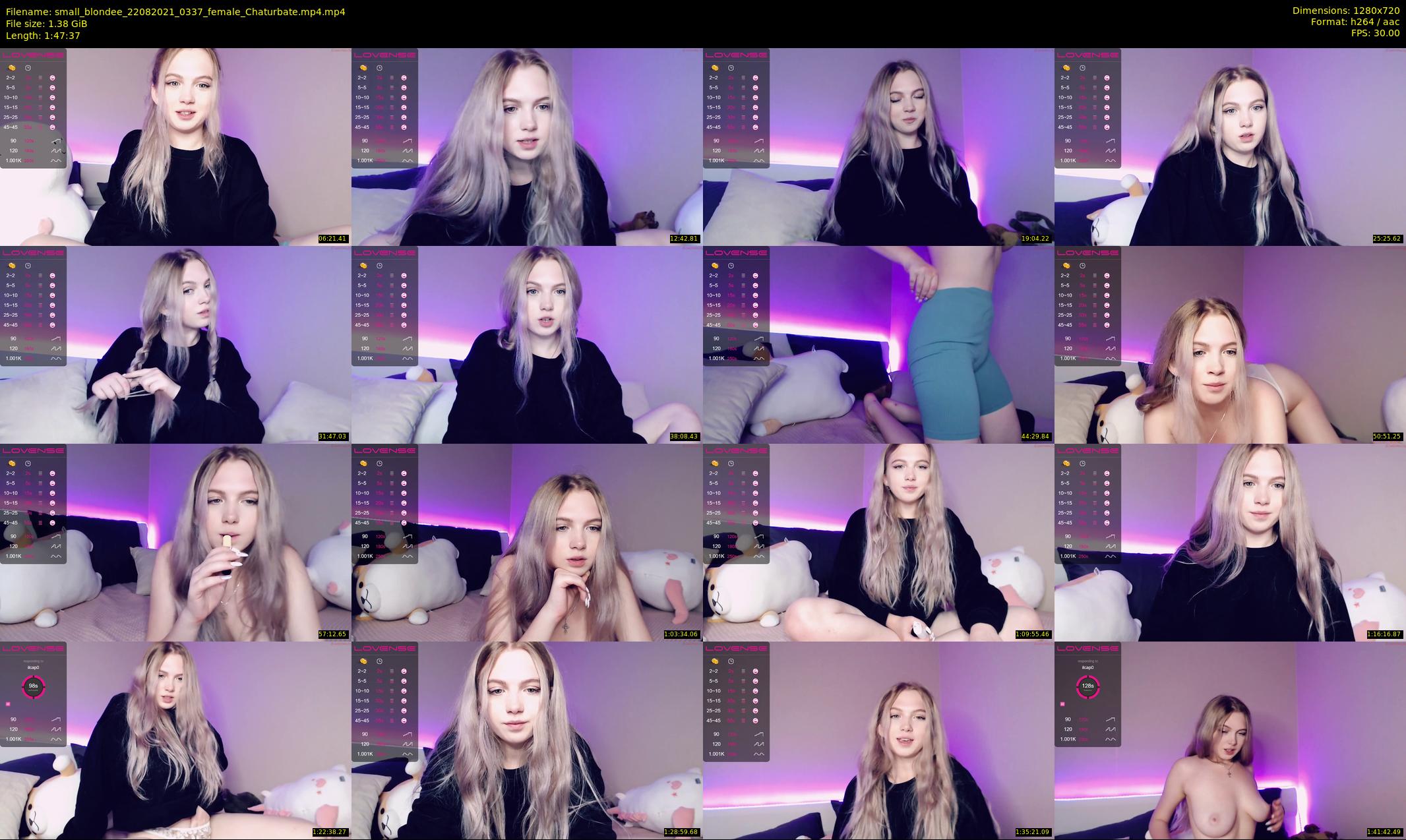 small_blondee — 108 minute Chaturbate female cam show recording, 720p, Aug 22, 2021
