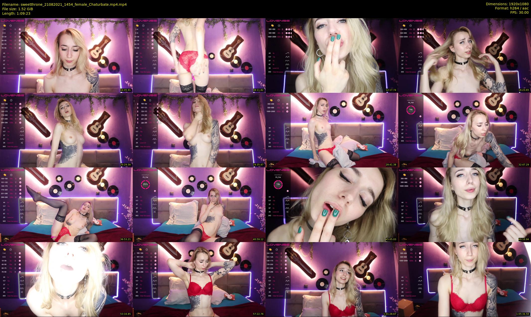 sweetthrone — 70 minute Chaturbate couple cam show recording, 1080p, Aug 21, 2021