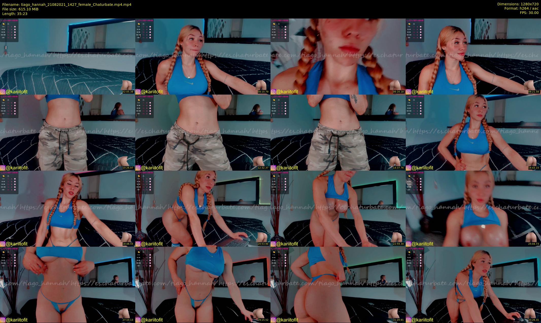 tiago_hannah — 36 minute Chaturbate couple cam show recording, 720p, Aug 21, 2021