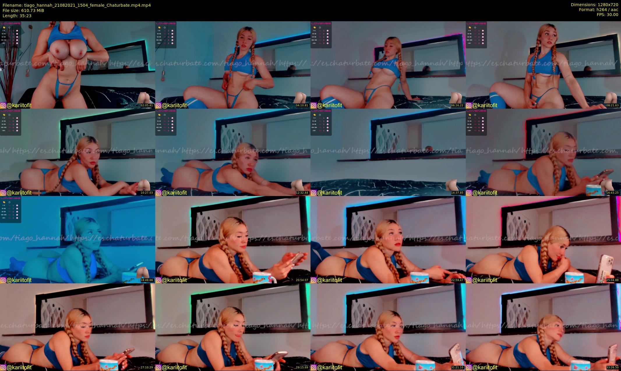 tiago_hannah — 36 minute Chaturbate couple cam show recording, 720p, Aug 21, 2021