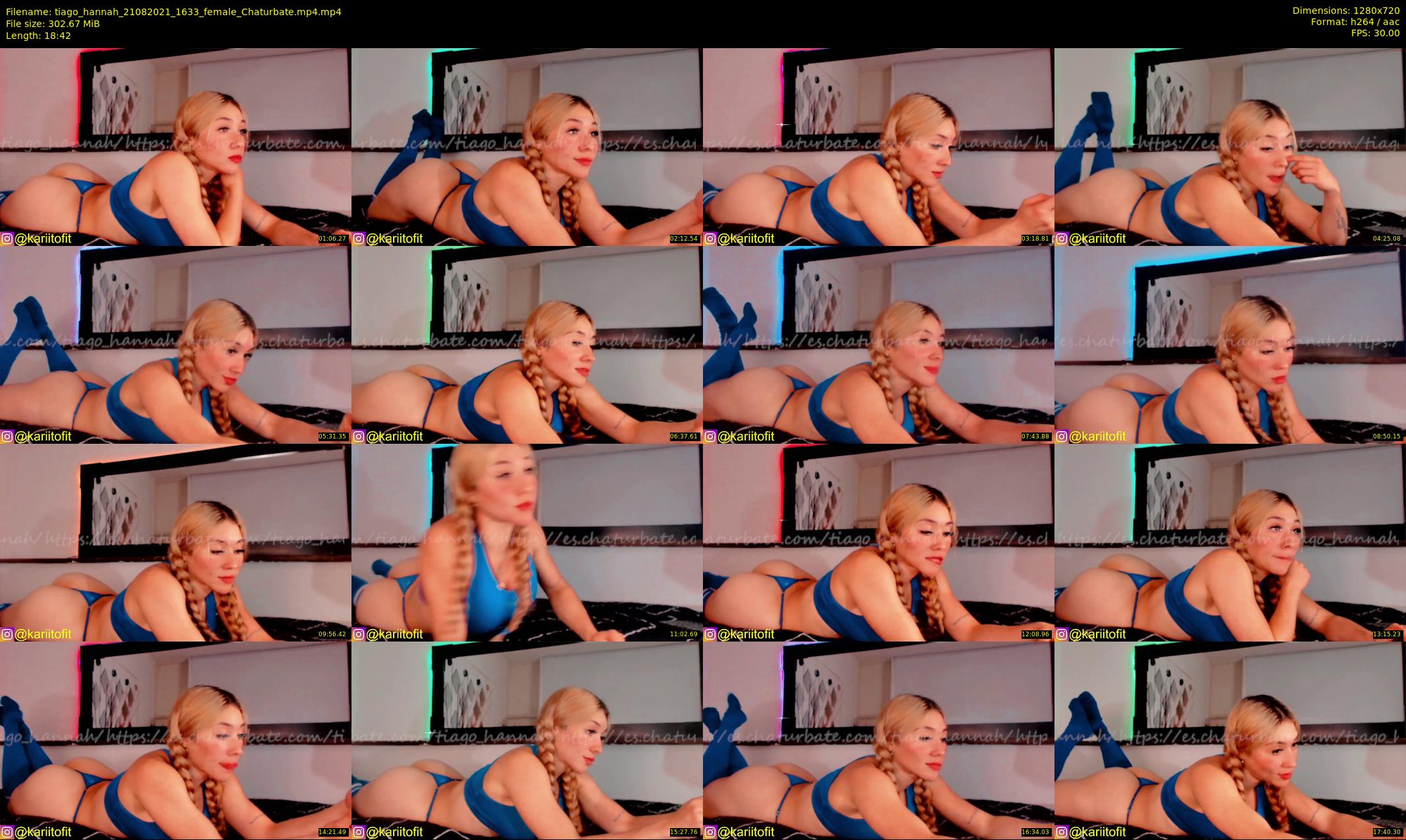 tiago_hannah — 19 minute Chaturbate couple cam show recording, 720p, Aug 21, 2021