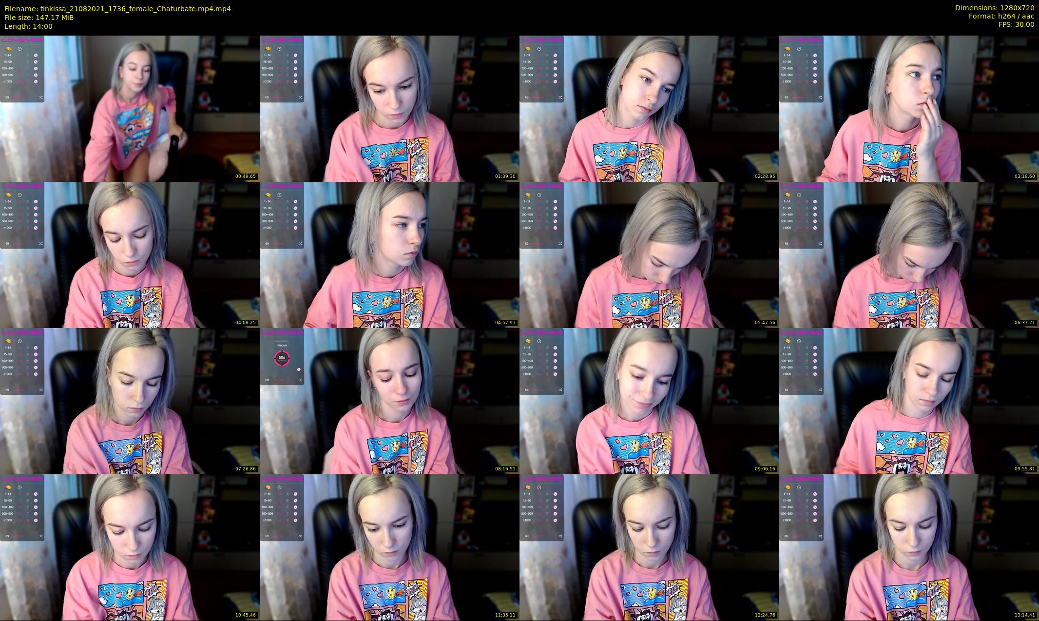 tinkissa — 14 minute Chaturbate couple cam show recording, 720p, Aug 21, 2021