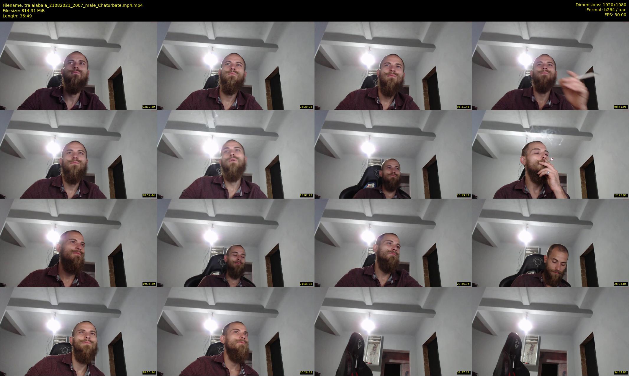 tralalabala — 37 minute Chaturbate male cam show recording, 1080p, Aug 21, 2021