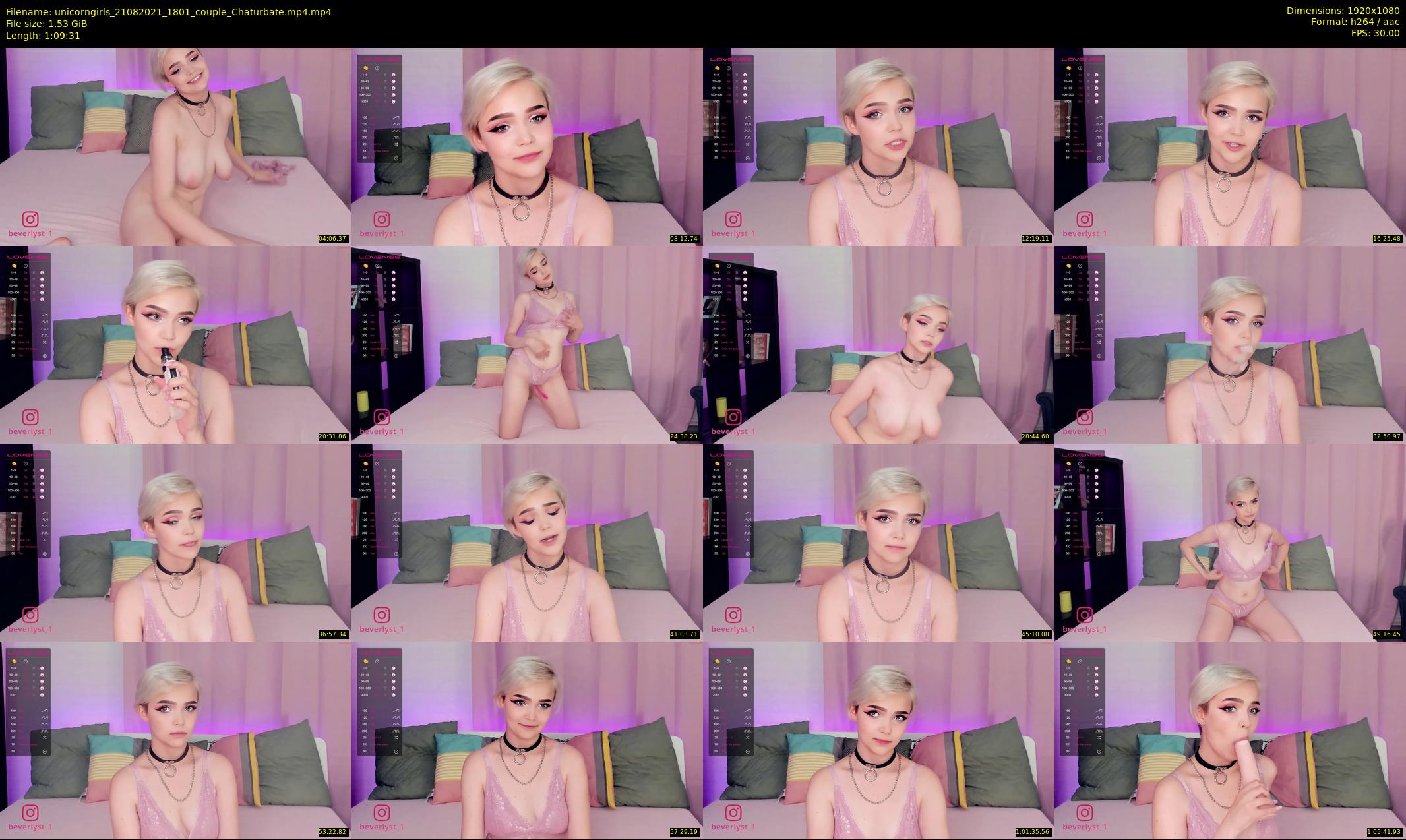 unicorngirls — 70 minute Chaturbate couple cam show recording, 1080p, Aug 21, 2021