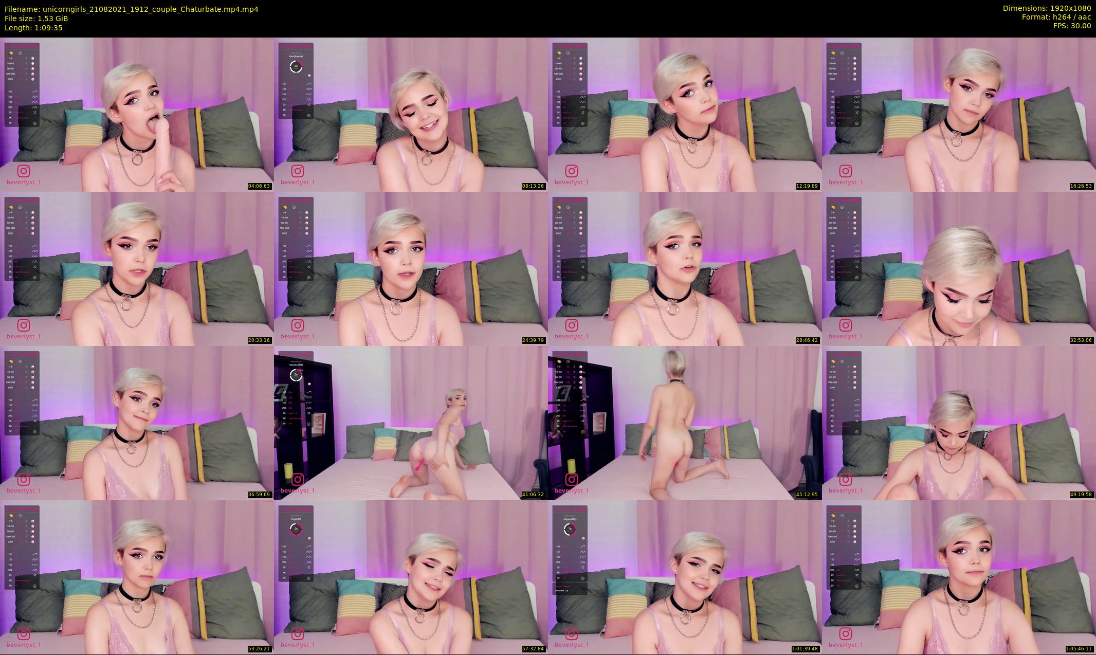 unicorngirls — 70 minute Chaturbate couple cam show recording, 1080p, Aug 21, 2021