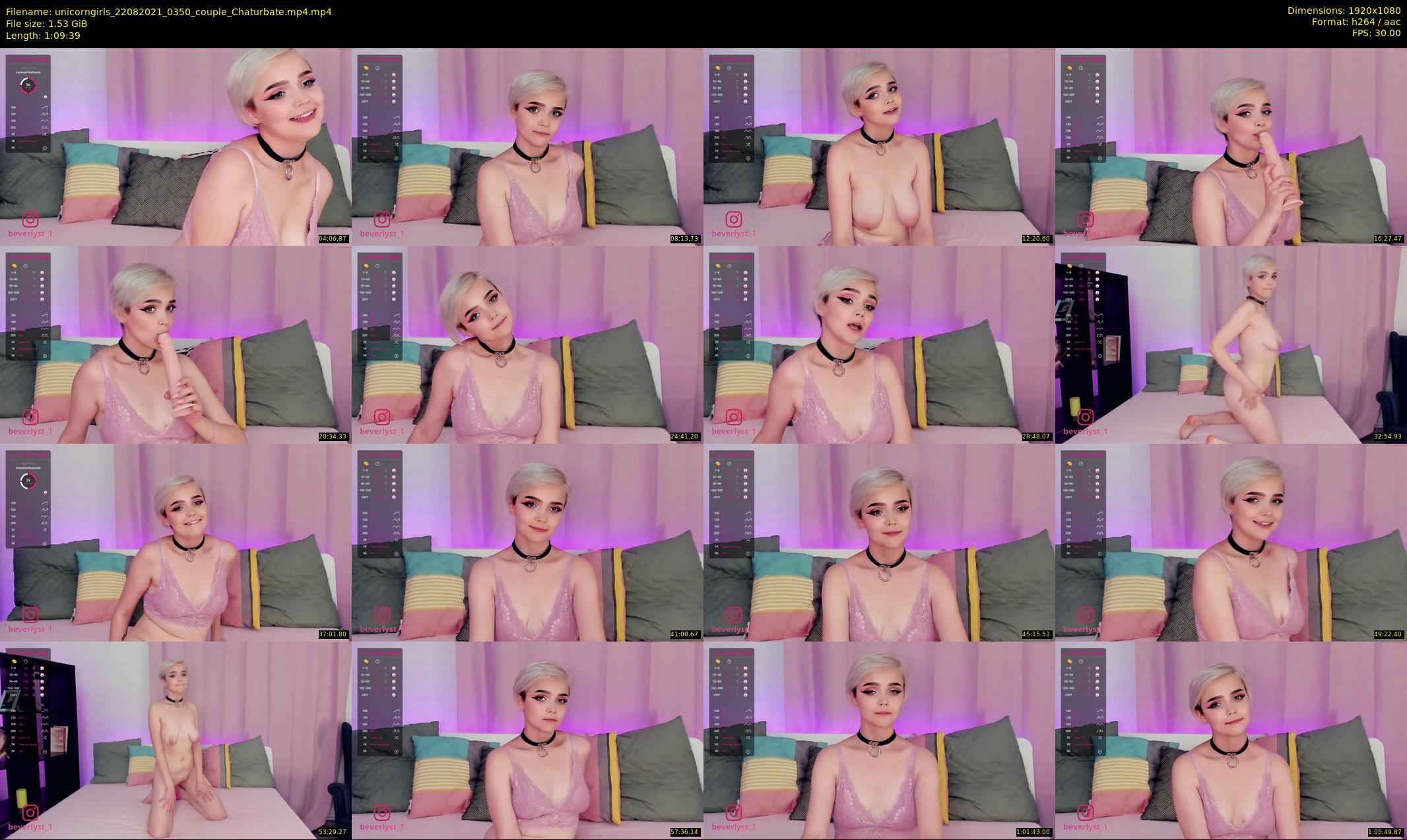 unicorngirls — 70 minute Chaturbate couple cam show recording, 1080p, Aug 22, 2021