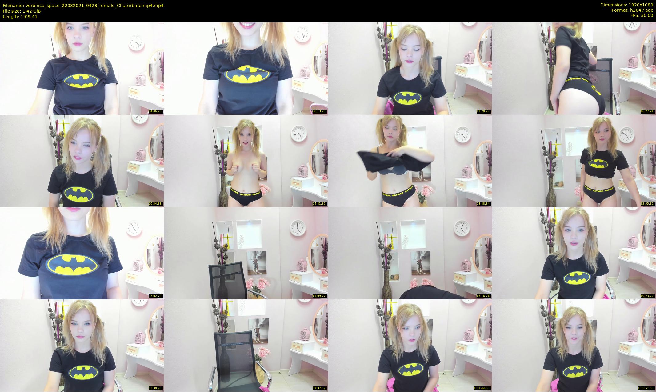 veronica_space — 70 minute Chaturbate female cam show recording, 1080p, Aug 22, 2021