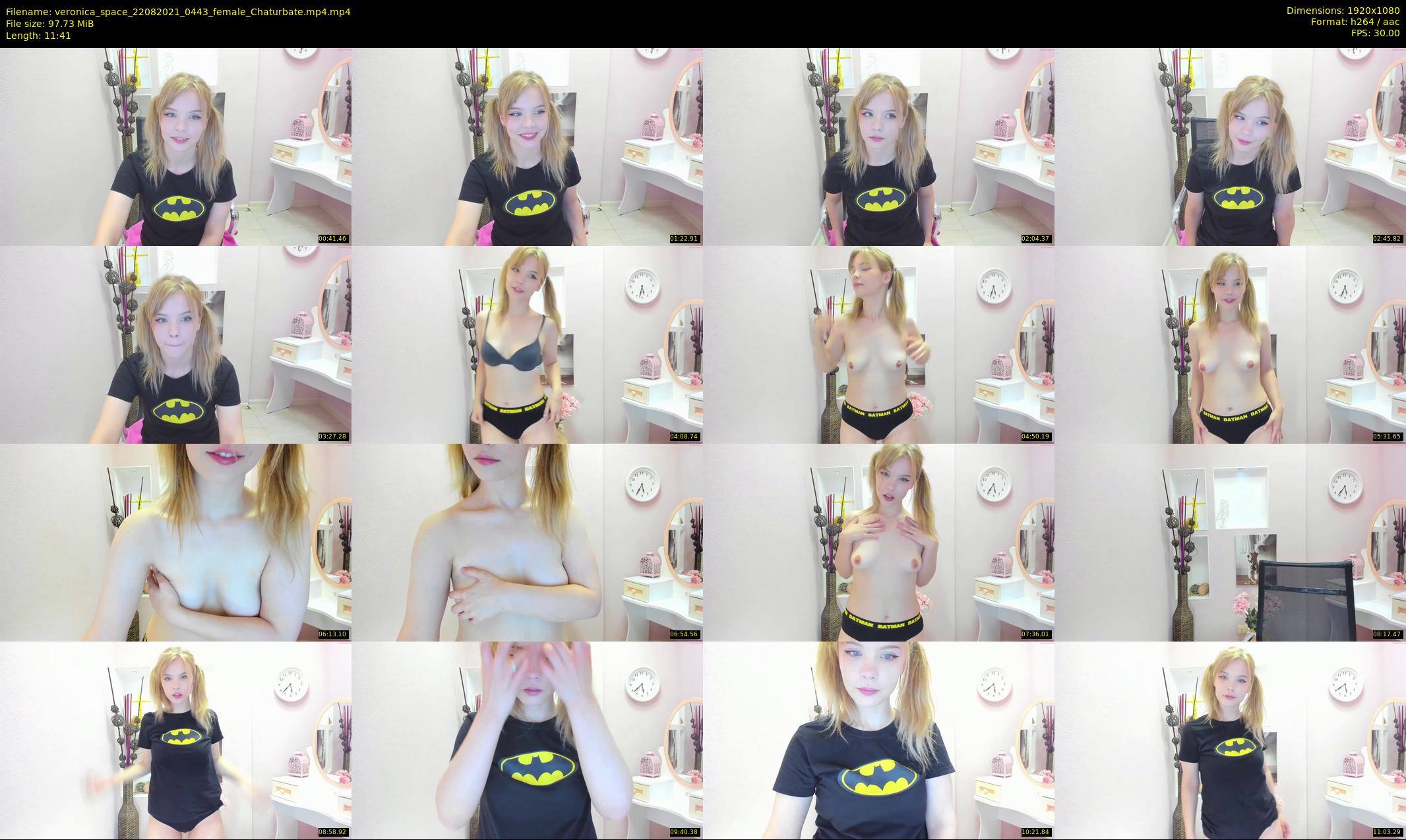 veronica_space — 12 minute Chaturbate female cam show recording, 1080p, Aug 22, 2021