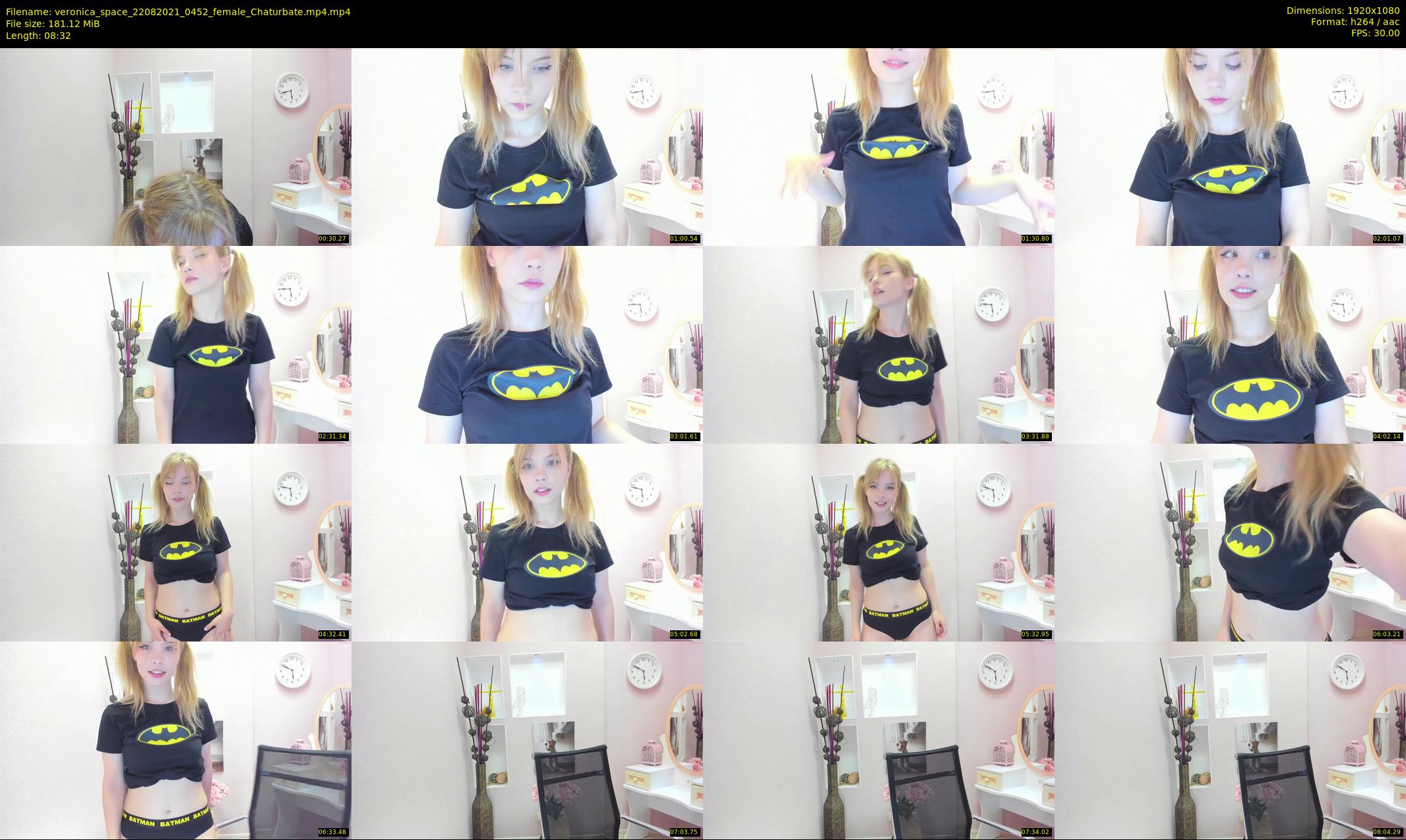 veronica_space — 9 minute Chaturbate female cam show recording, 1080p, Aug 22, 2021