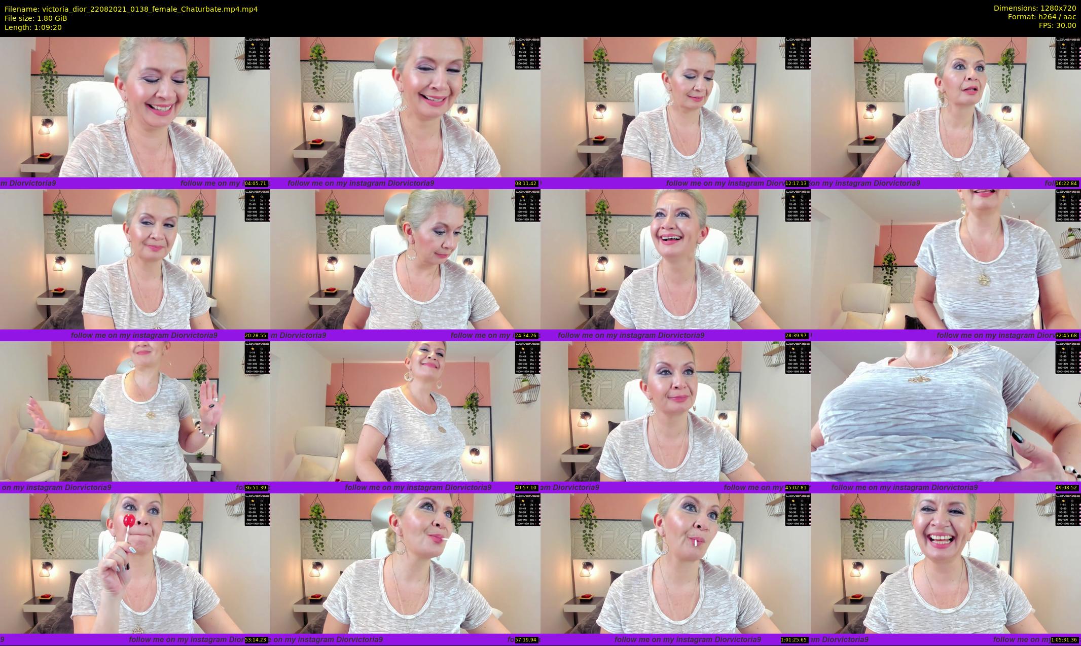 victoria_dior — 70 minute Chaturbate female cam show recording, 720p, Aug 22, 2021