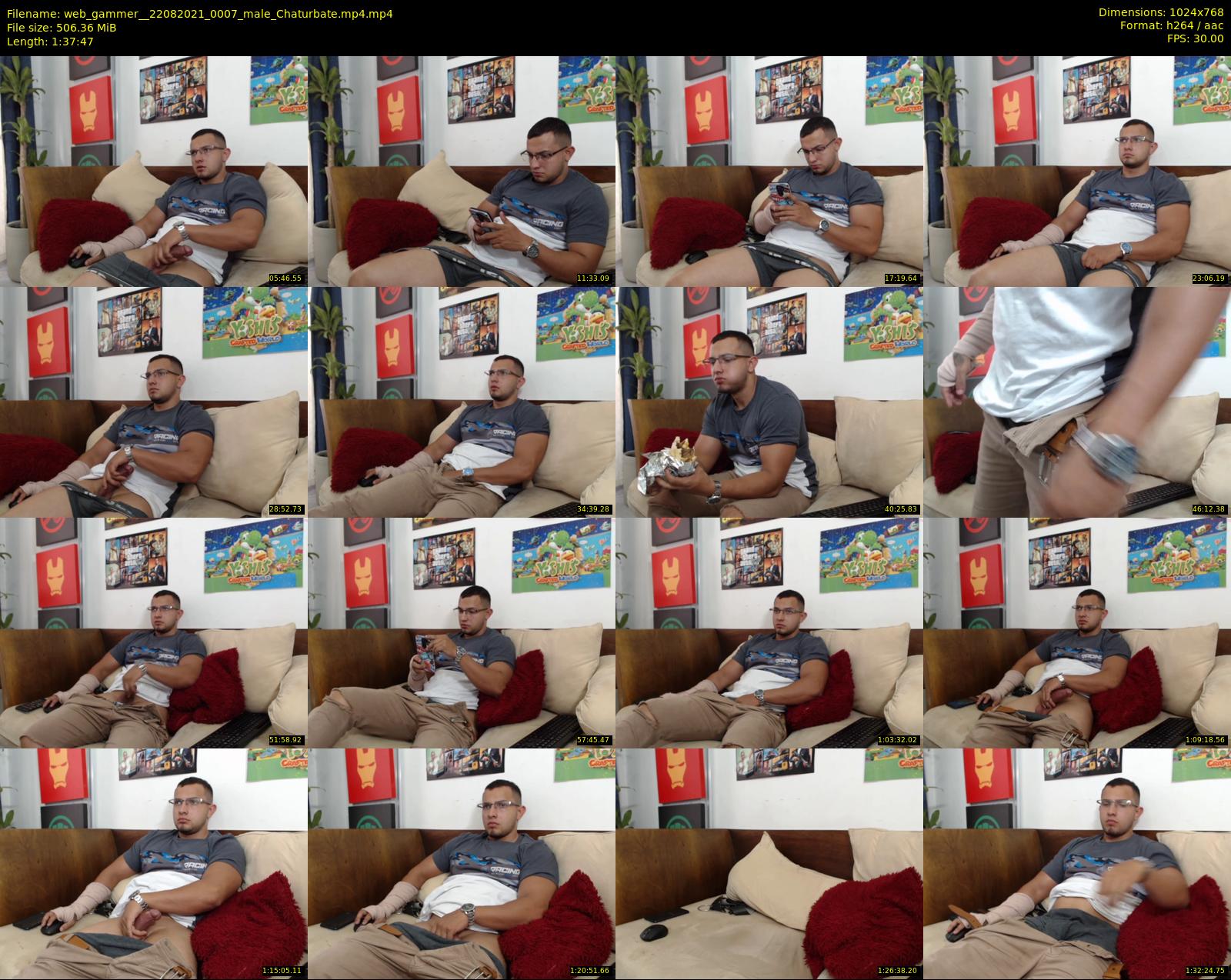 web_gammer_ — 98 minute Chaturbate male cam show recording, 720p, Aug 22, 2021