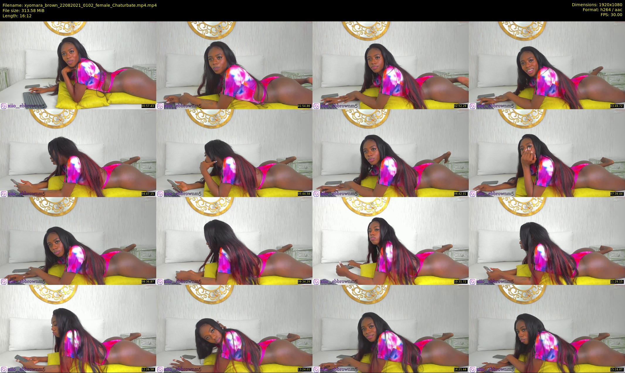 xyomara_brown — 17 minute Chaturbate female cam show recording, 1080p, Aug 22, 2021