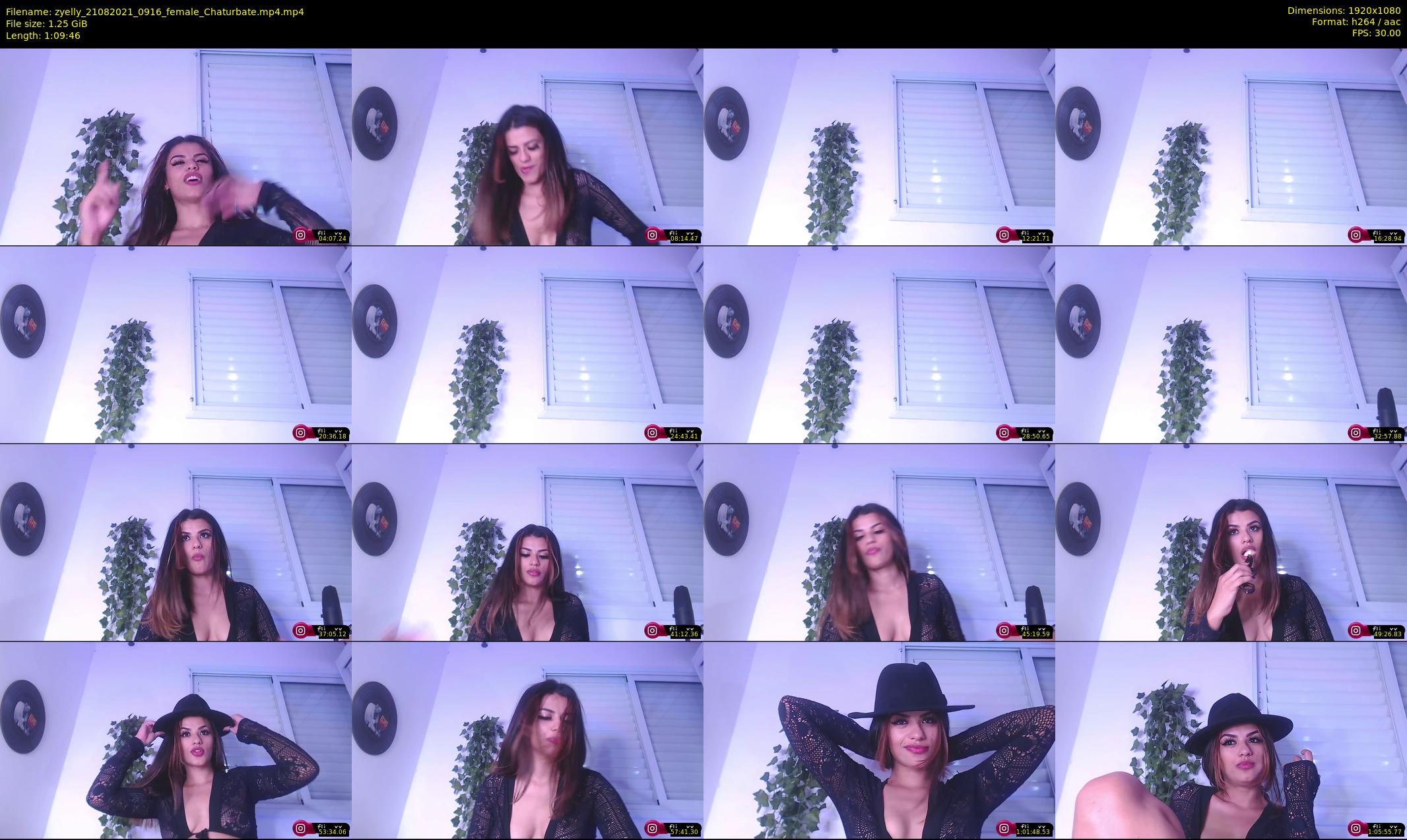 zyelly — 70 minute Chaturbate female cam show recording, 1080p, Aug 21, 2021
