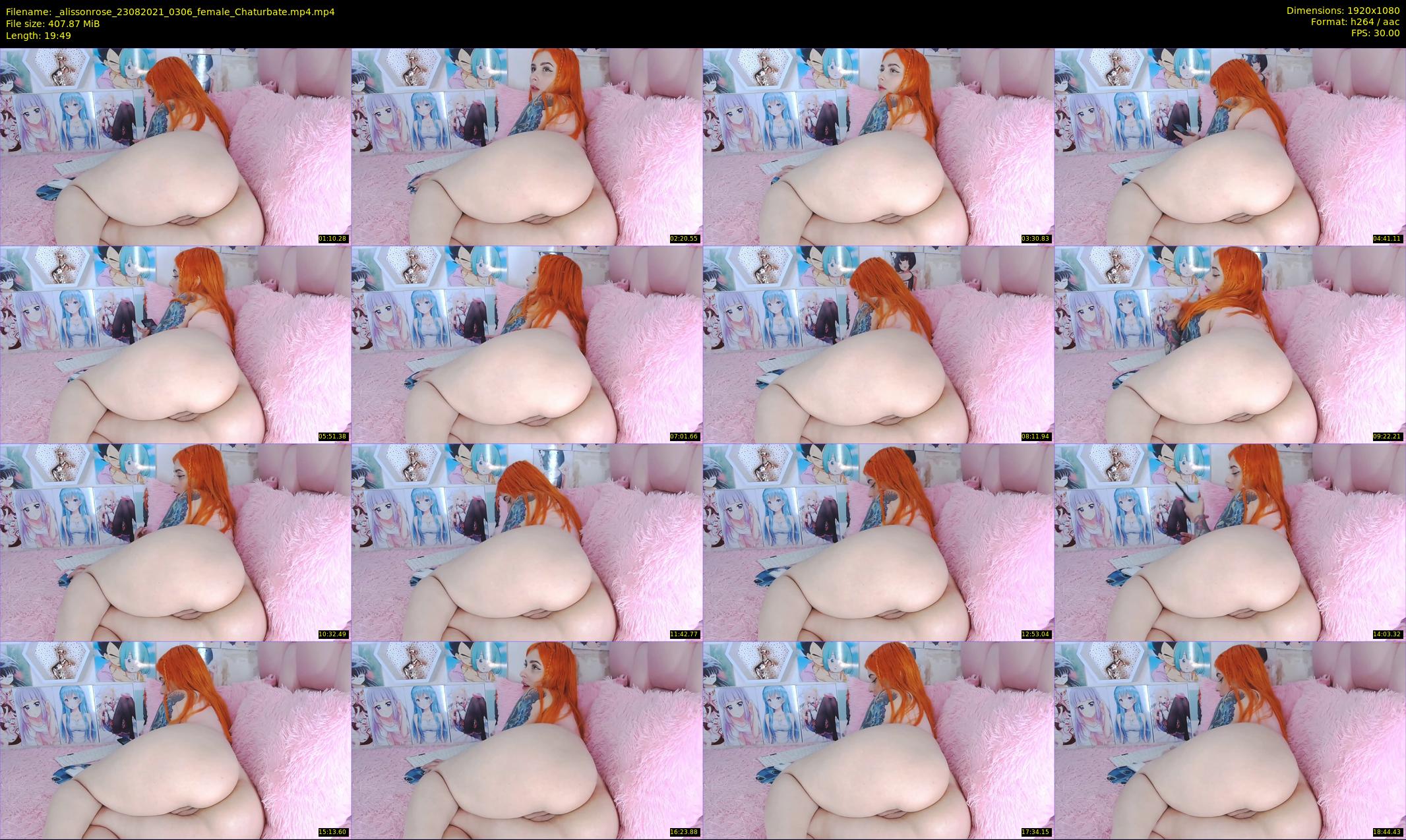 _alissonrose — 20 minute Chaturbate female cam show recording, 1080p, Aug 23, 2021