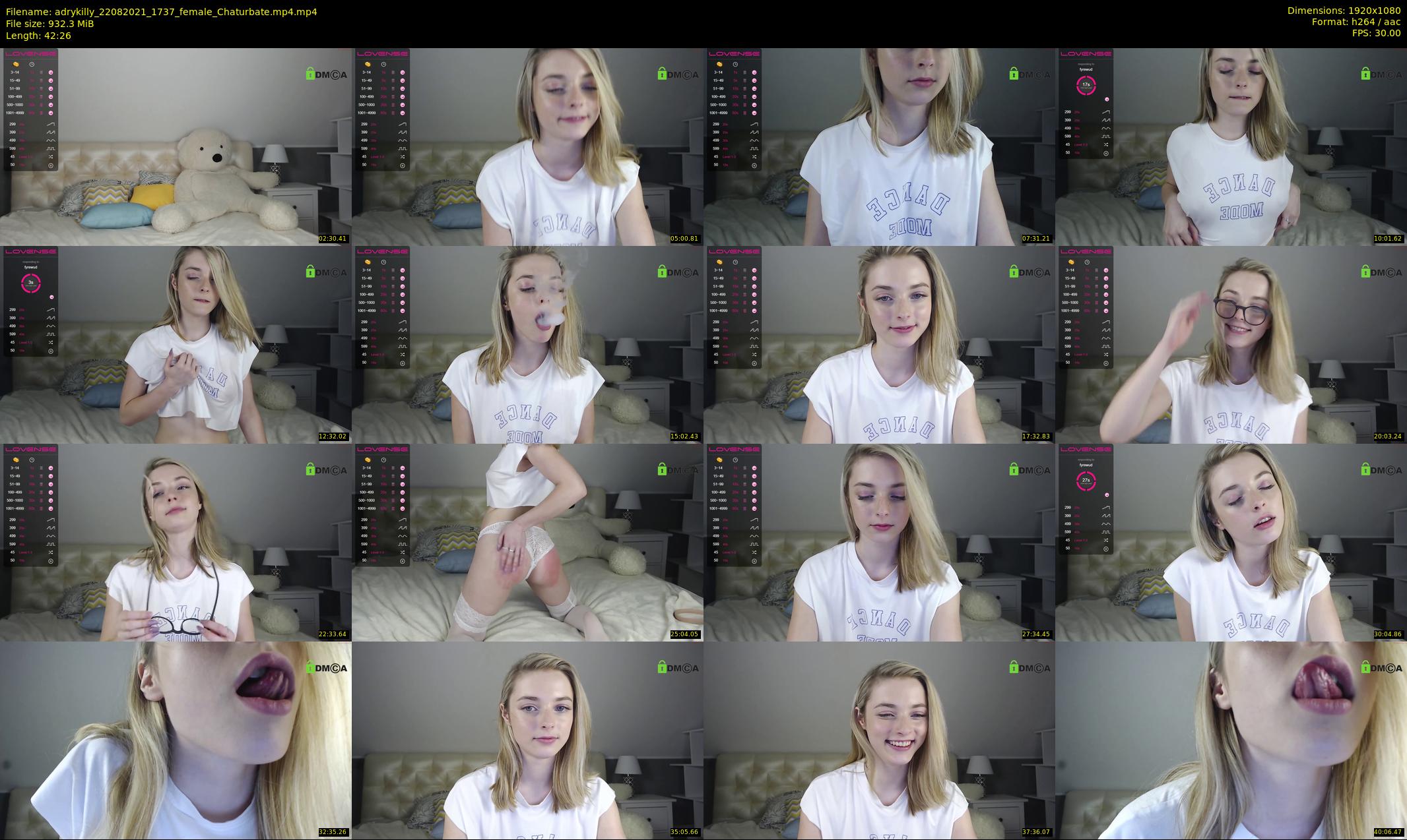 adrykilly — 43 minute Chaturbate female cam show recording, 1080p, Aug 22, 2021