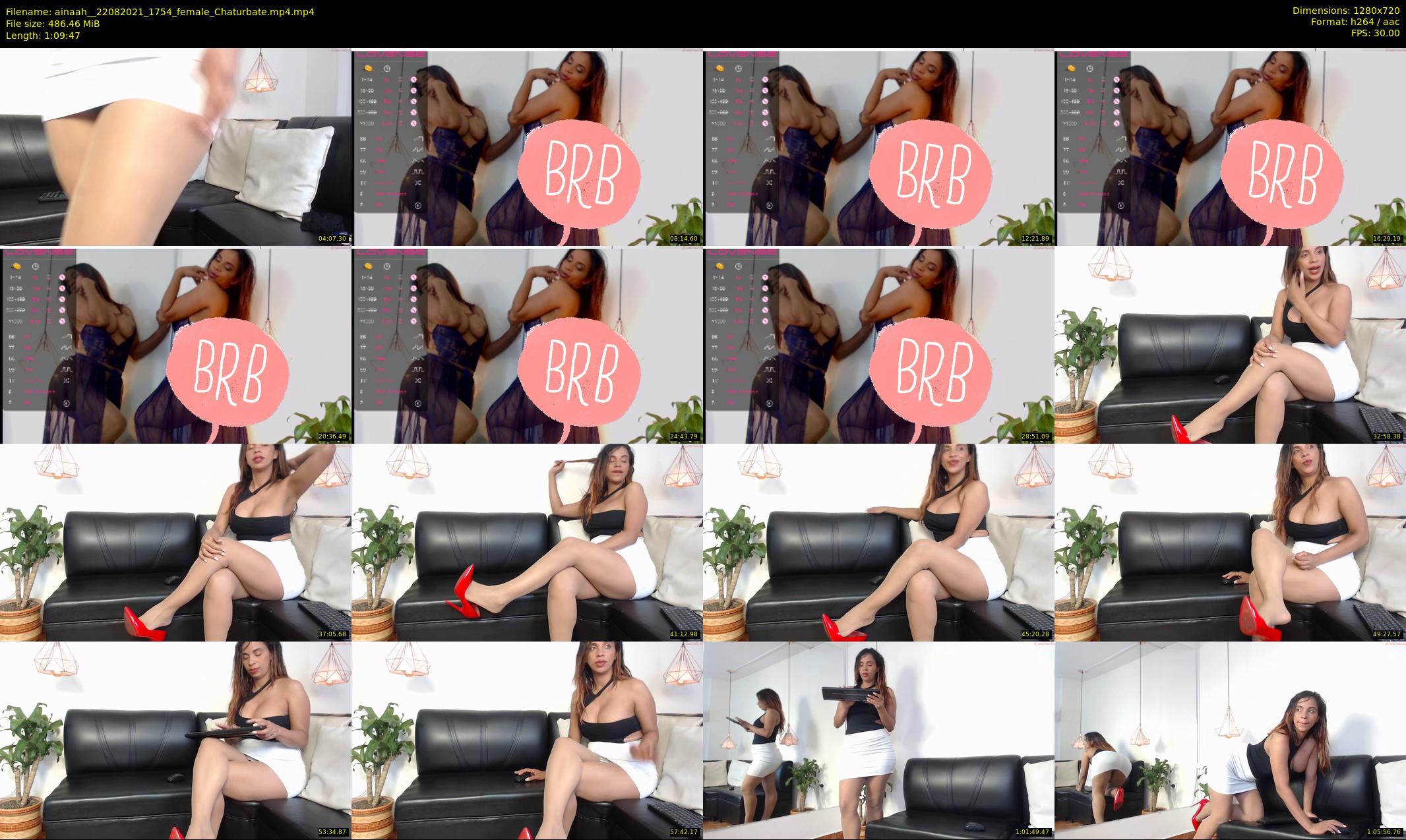 ainaah_ — 70 minute Chaturbate female cam show recording, 720p, Aug 22, 2021